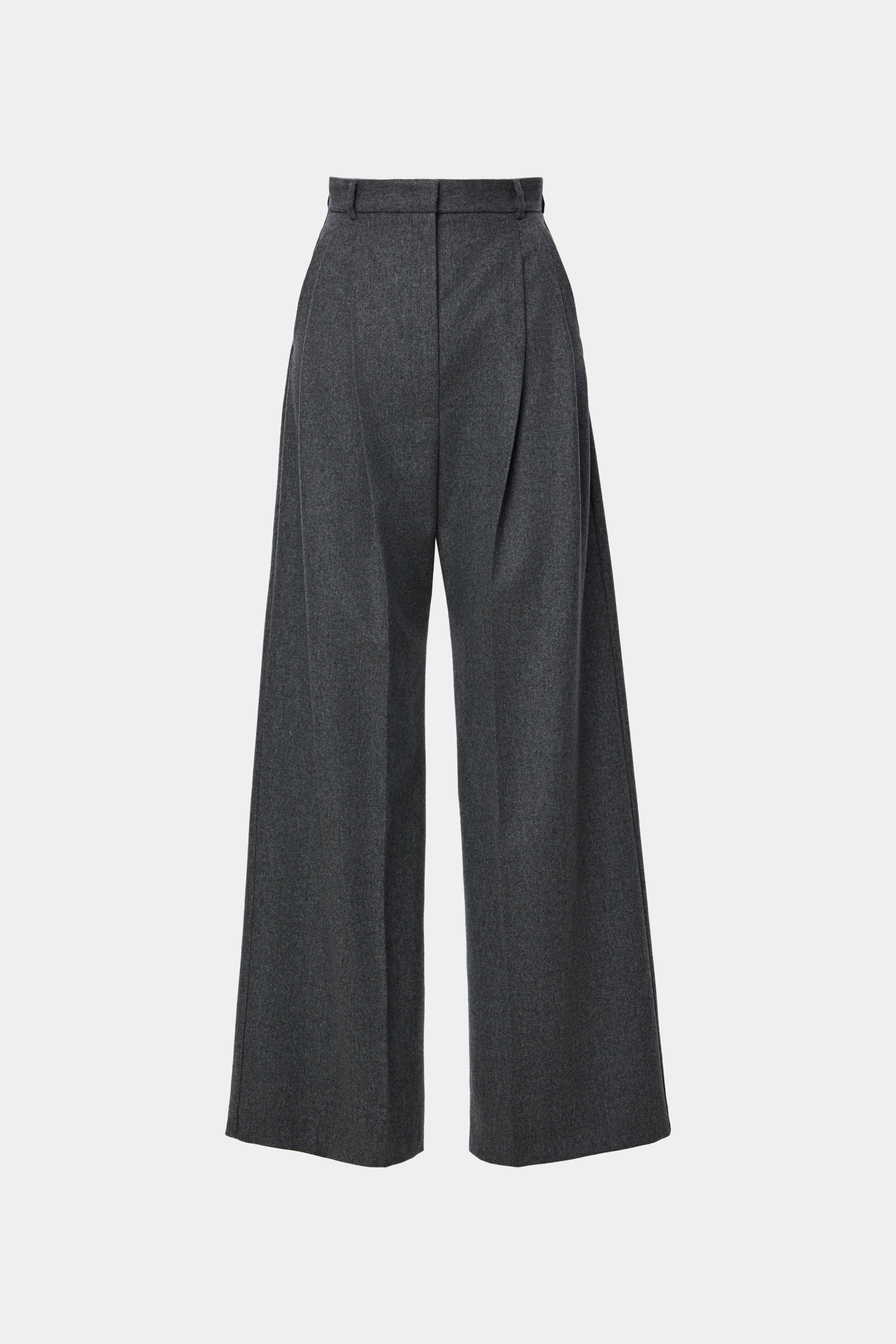 PANTALONI WIDE LEG GRI
