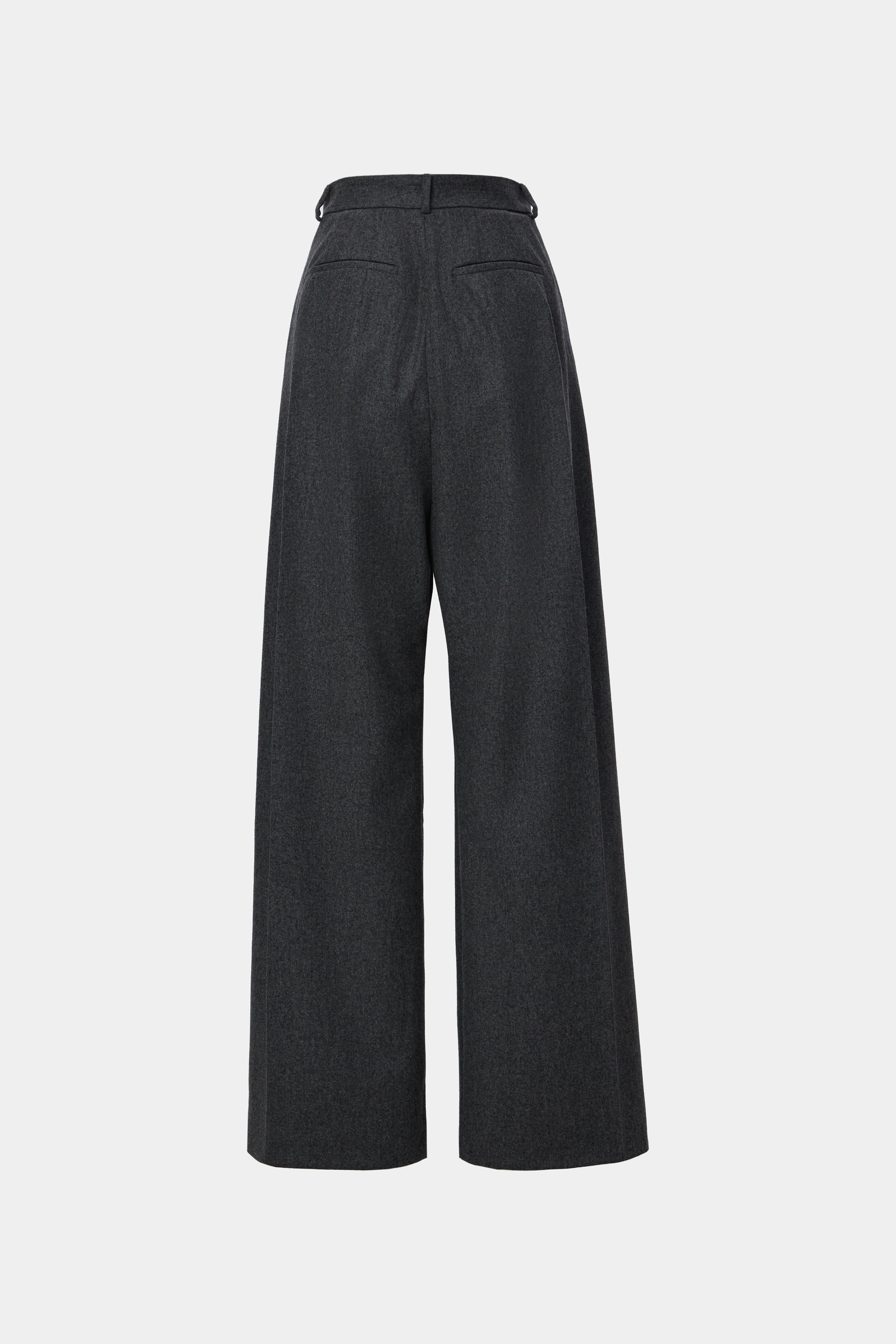 PANTALONI WIDE LEG GRI