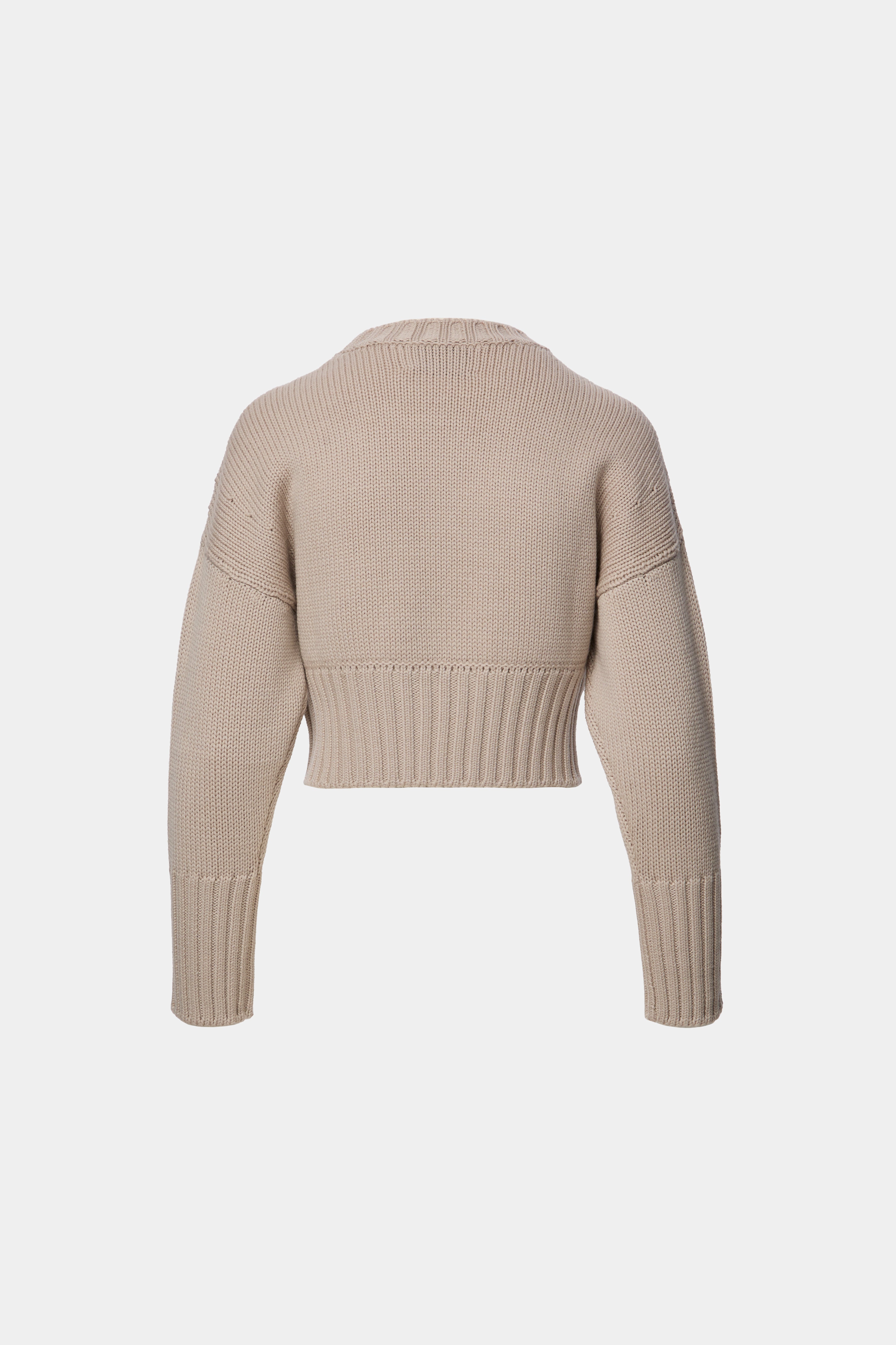 PULOVER CROPPED LANA VIRGINA BEIGE