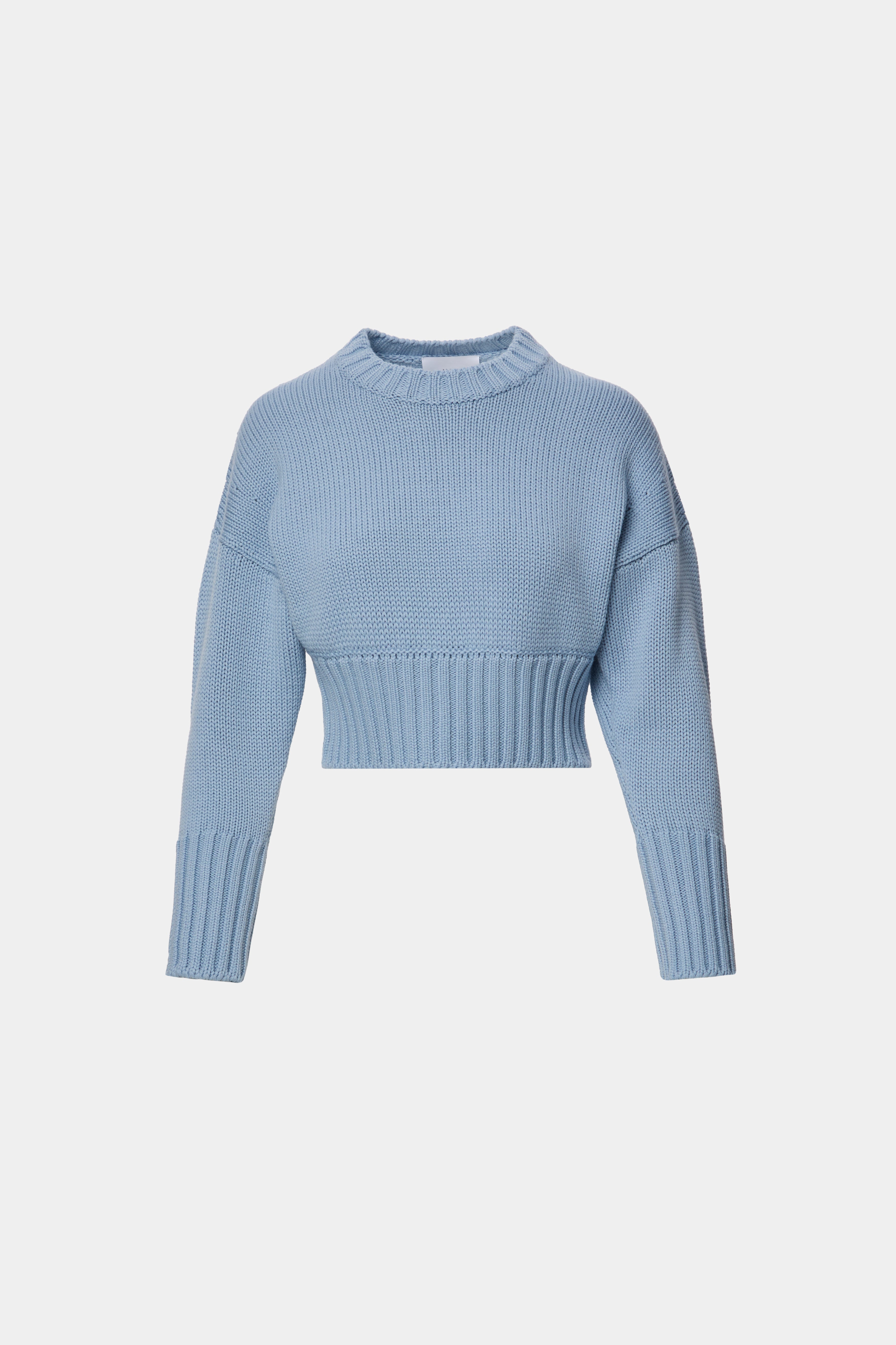 PULOVER CROPPED LANA VIRGINA BLEU