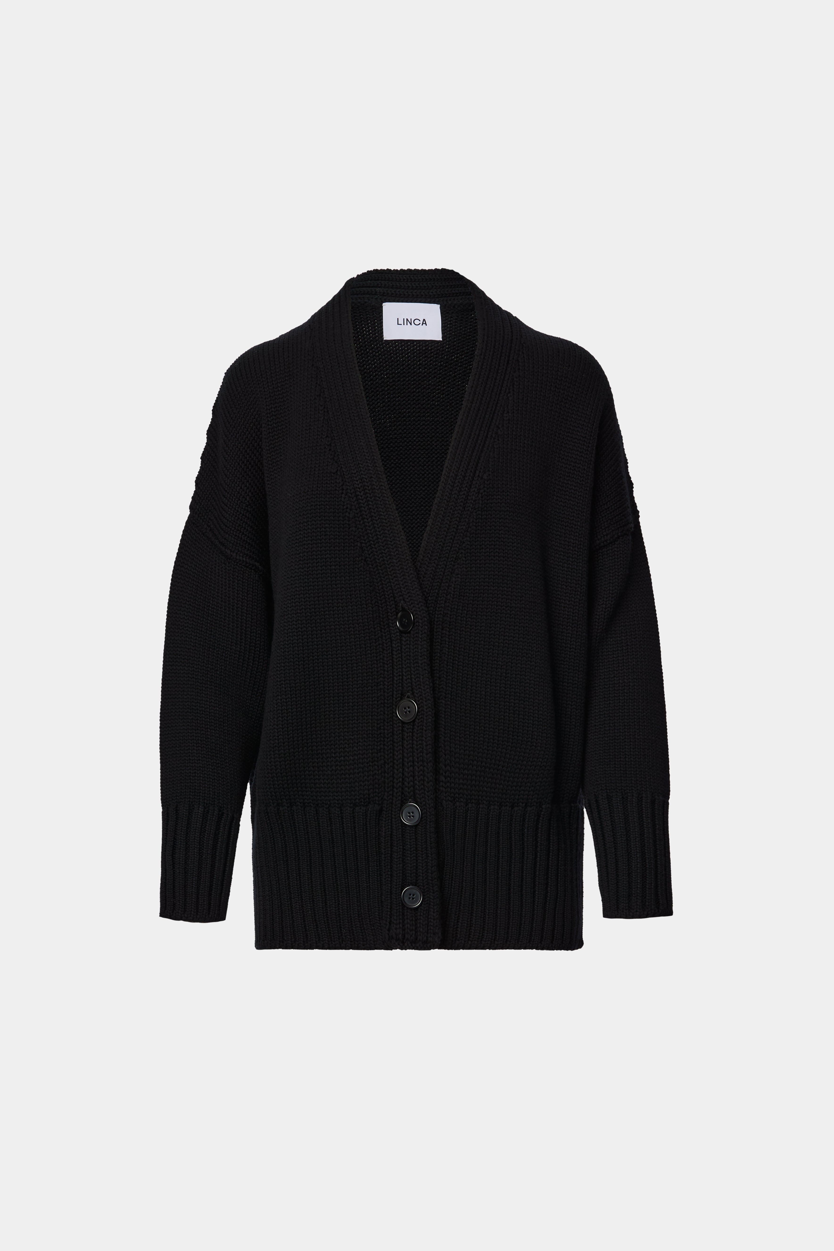 CARDIGAN OVERSIZED LANA VIRGINA NEGRU