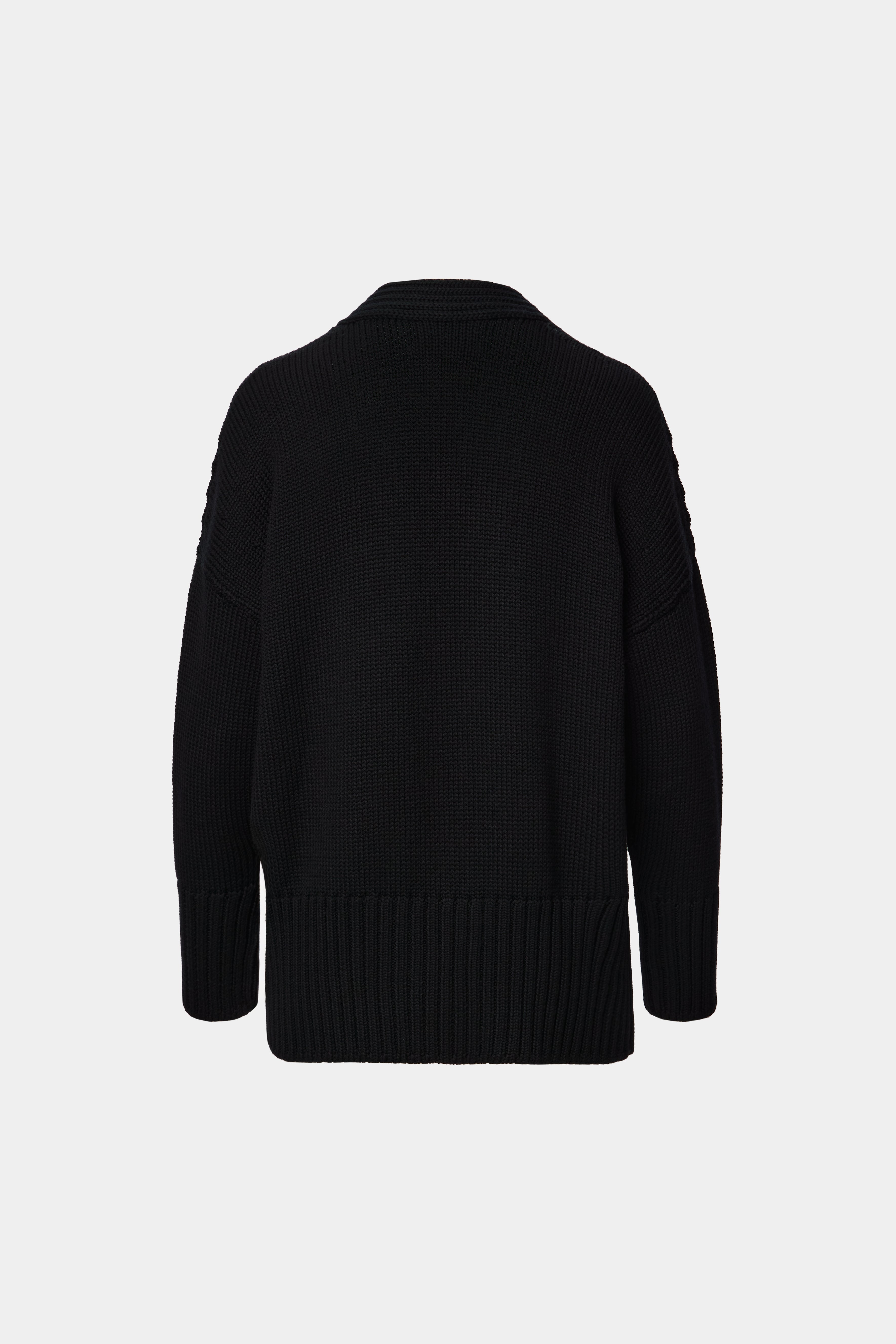 CARDIGAN OVERSIZED LANA VIRGINA NEGRU