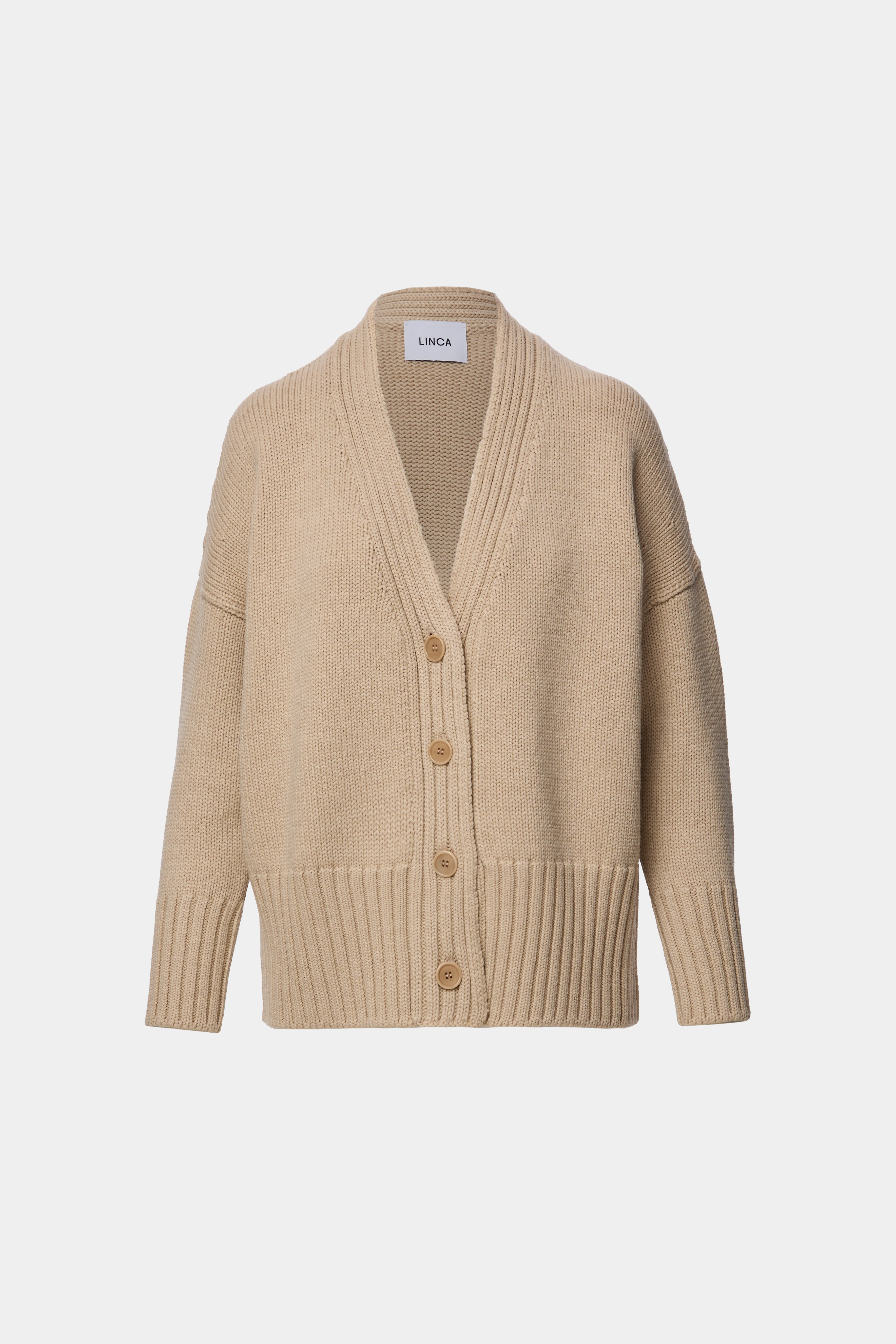 CARDIGAN OVERSIZED LANA VIRGINA BEIGE