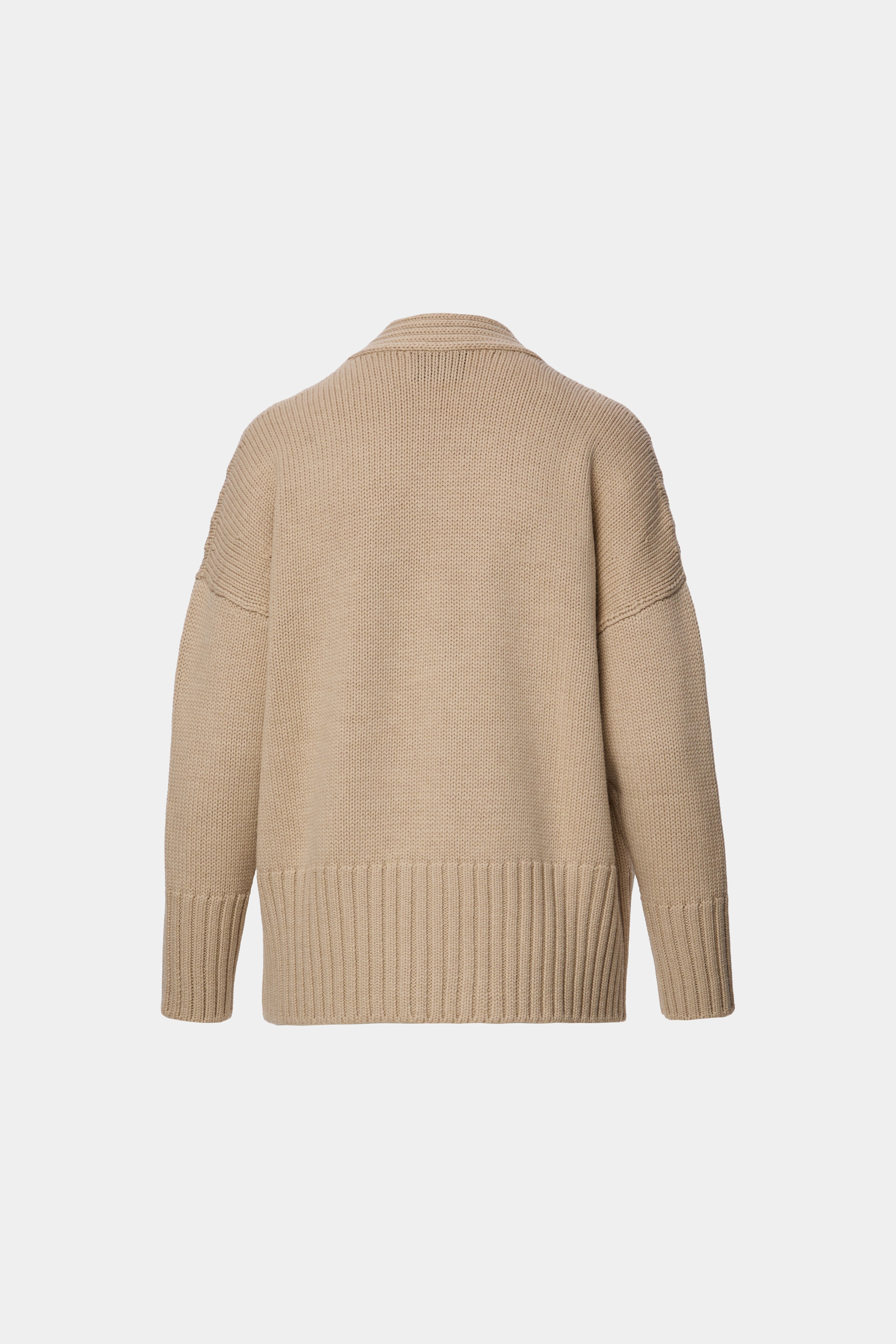 CARDIGAN OVERSIZED LANA VIRGINA BEIGE