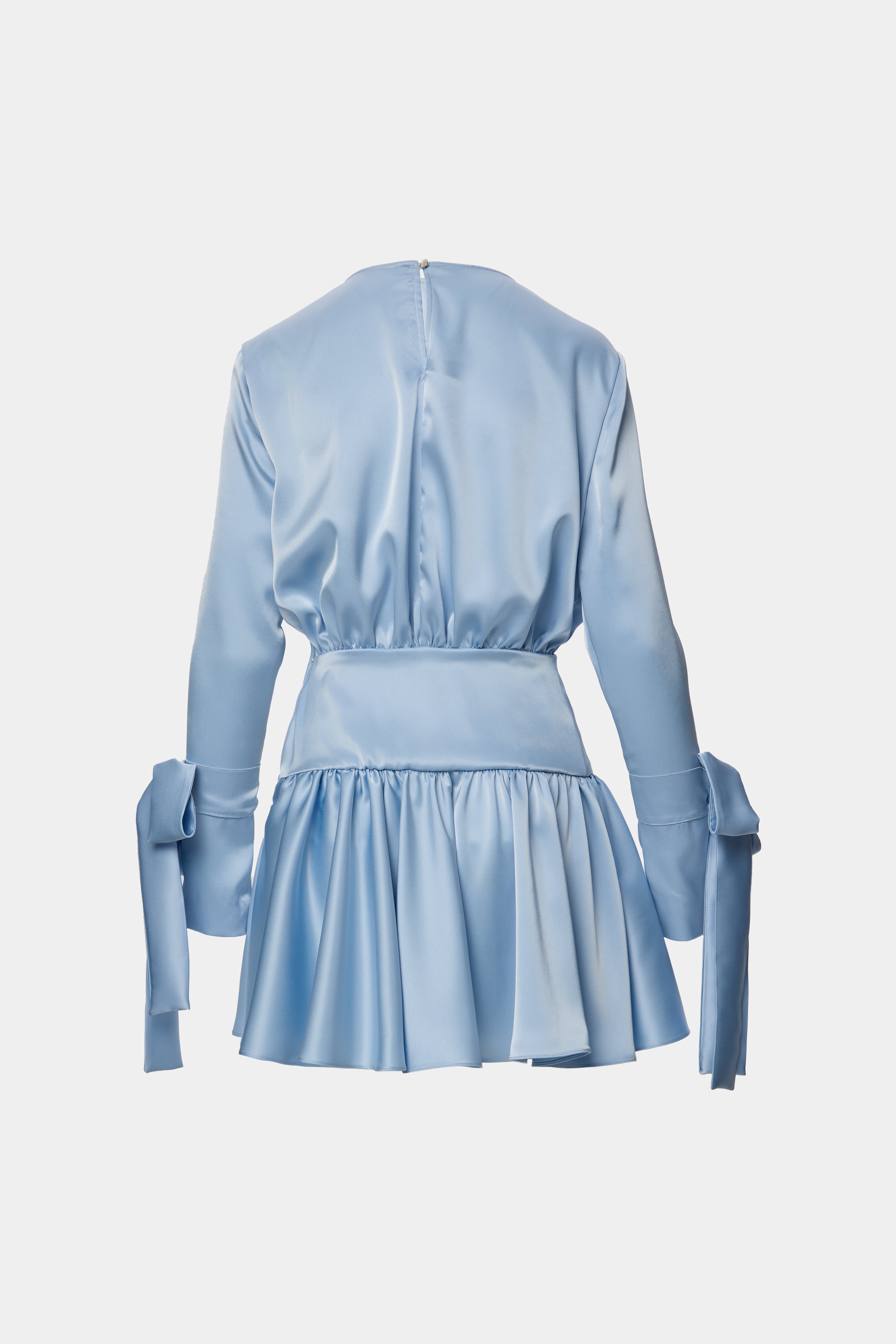 Rochie Satin Bleu