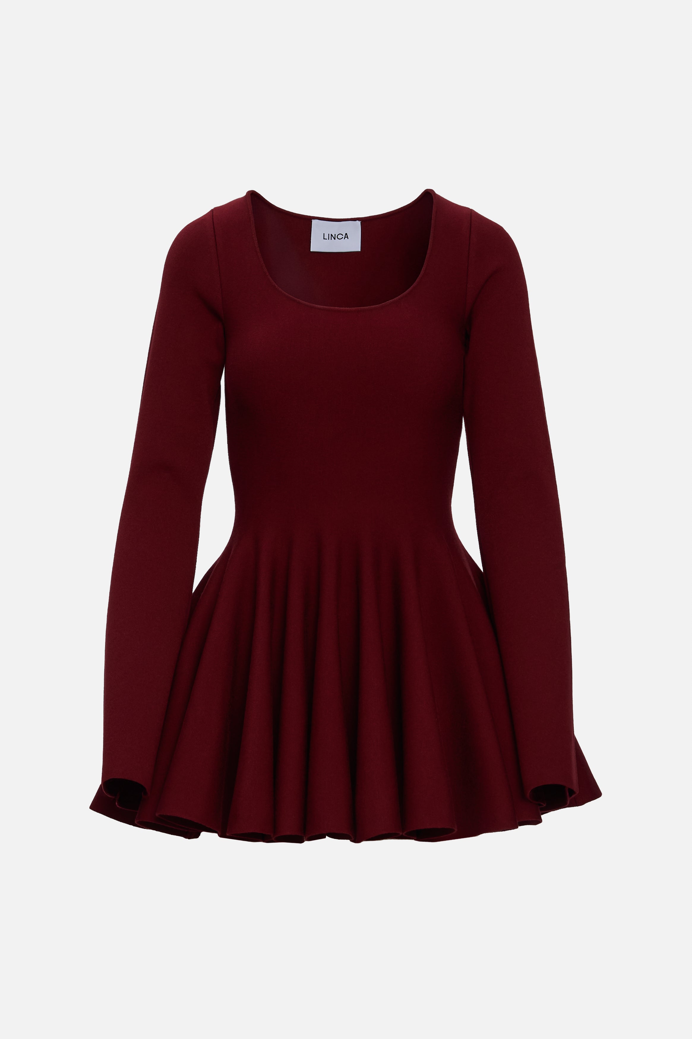 Rochie tricotată Burgundy