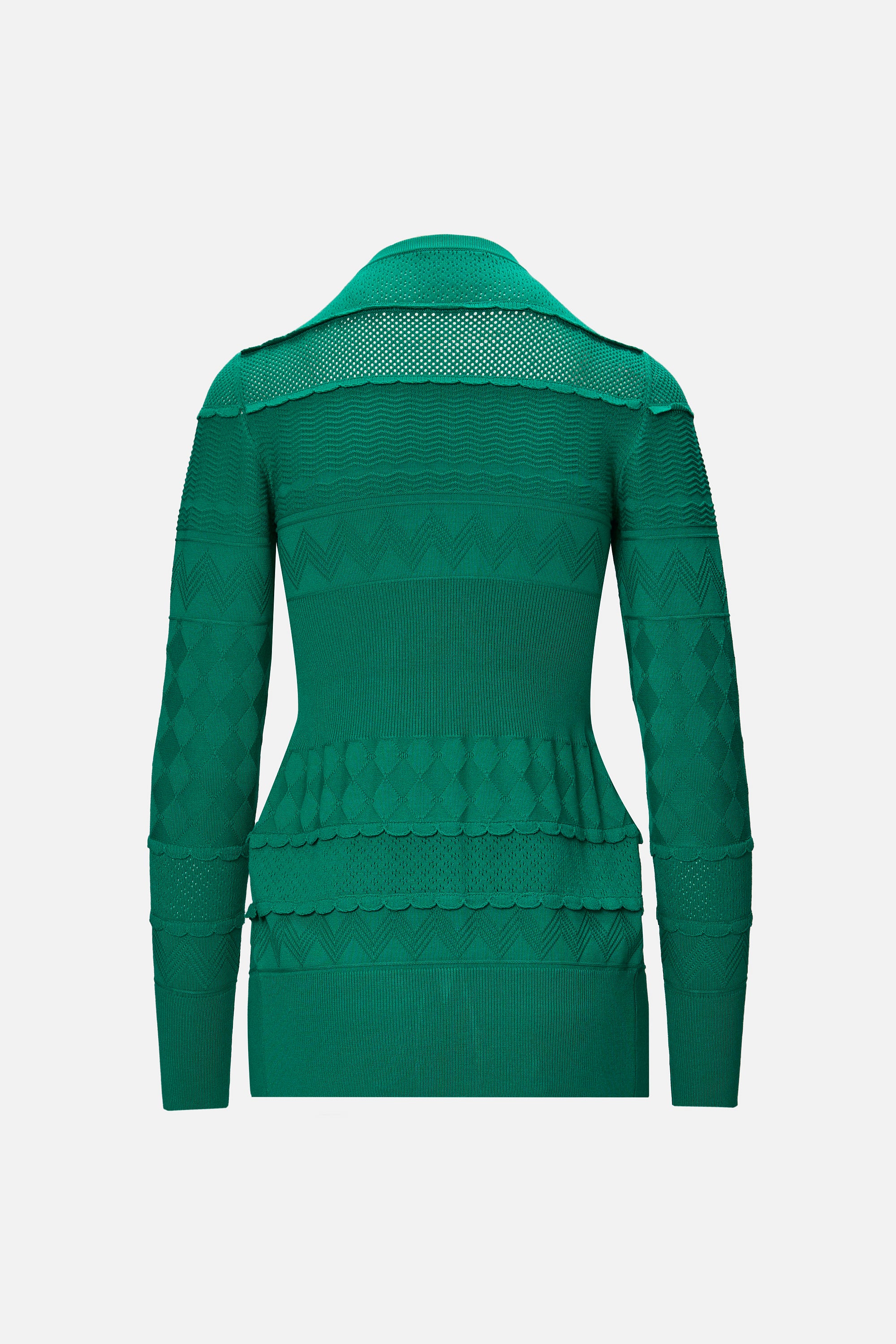 Cardigan tricotat verde