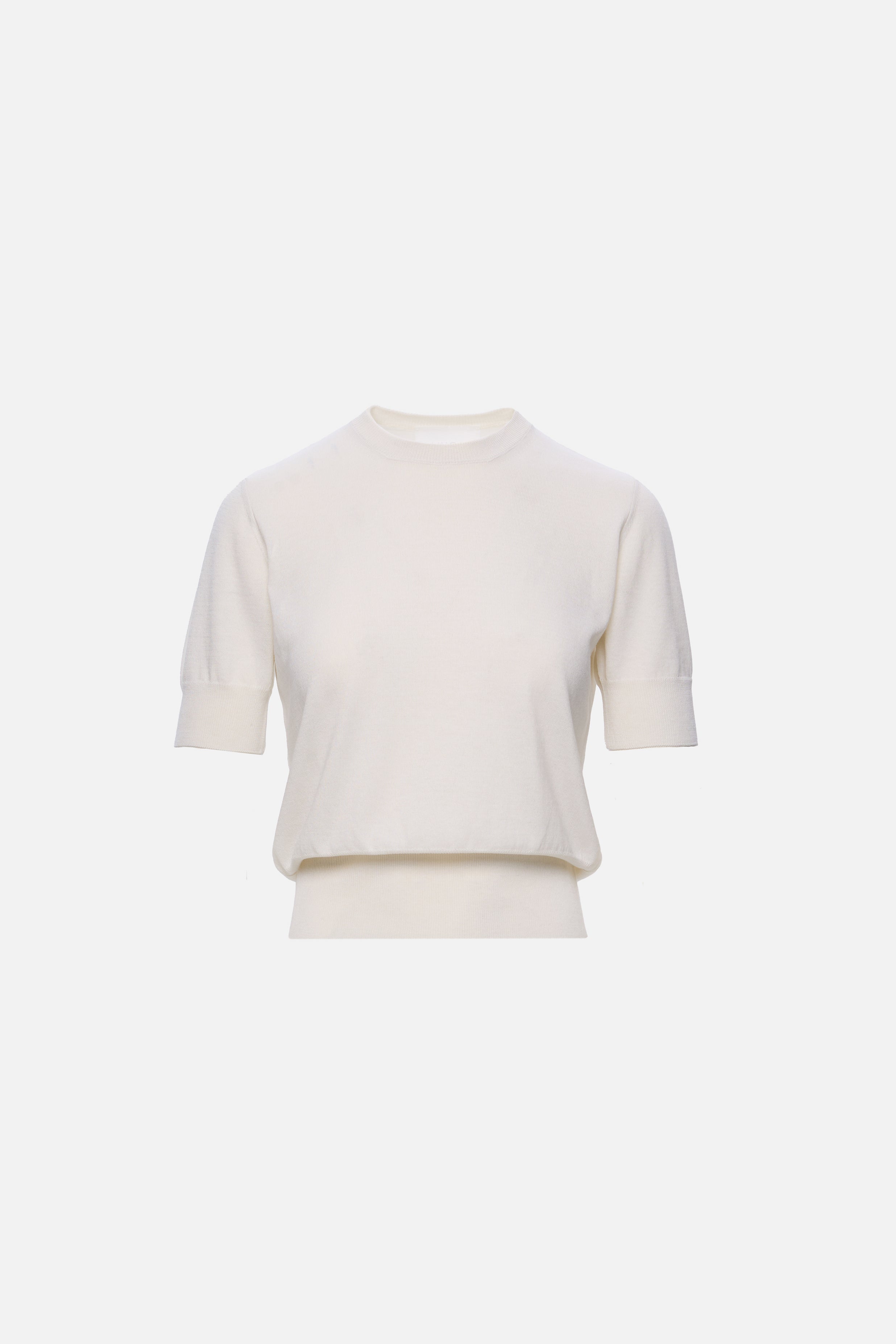 cashmere and cotton white top