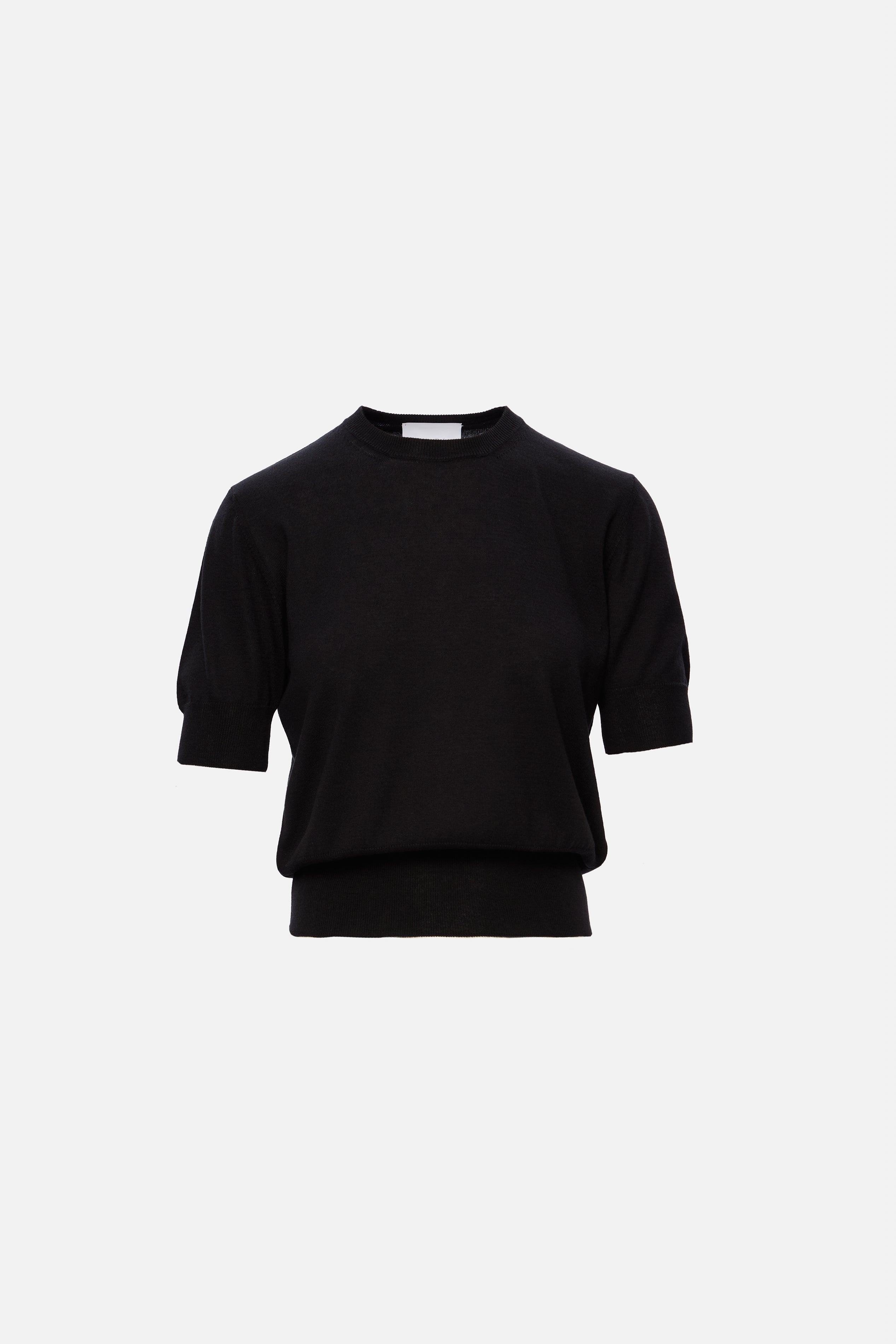 cashmere and cotton black top