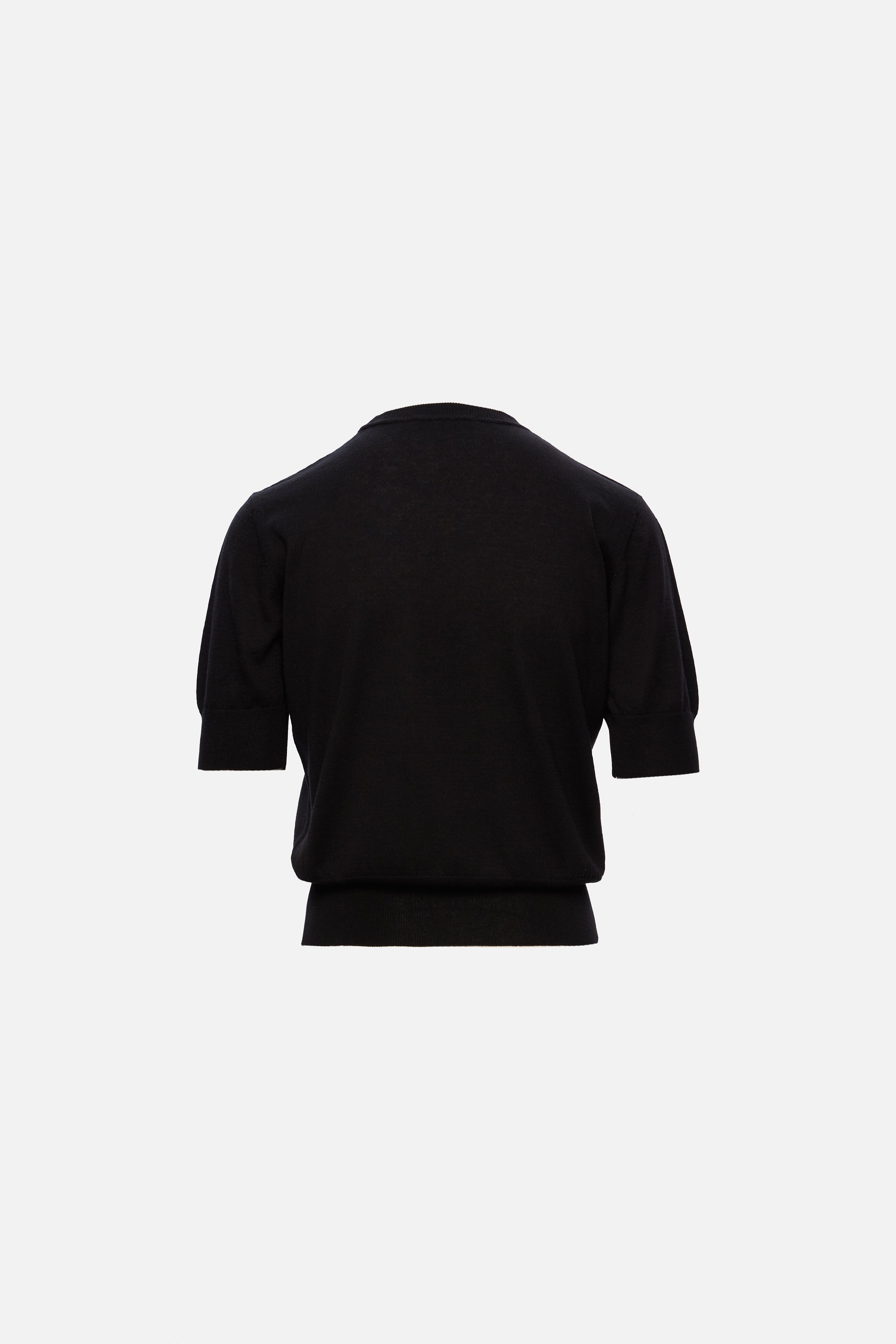 cashmere and cotton black top