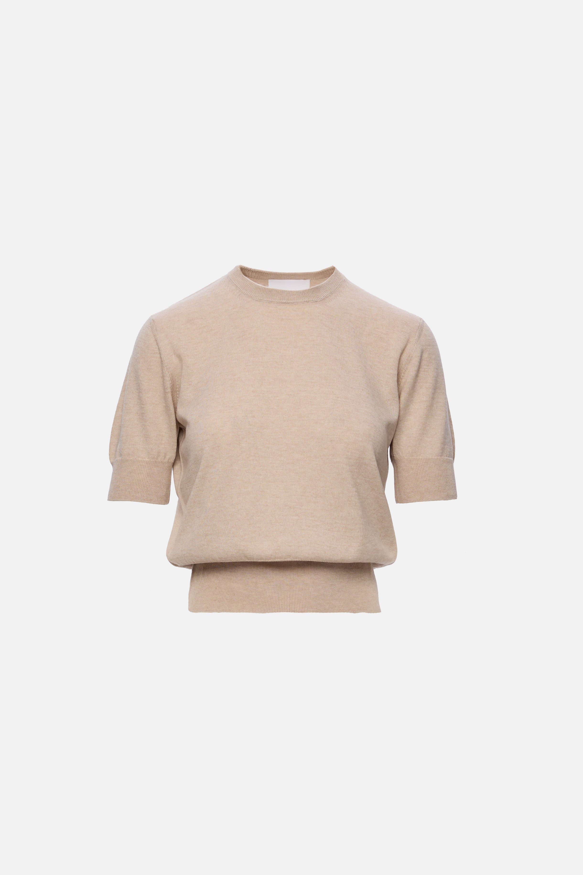cashmere and cotton beige top