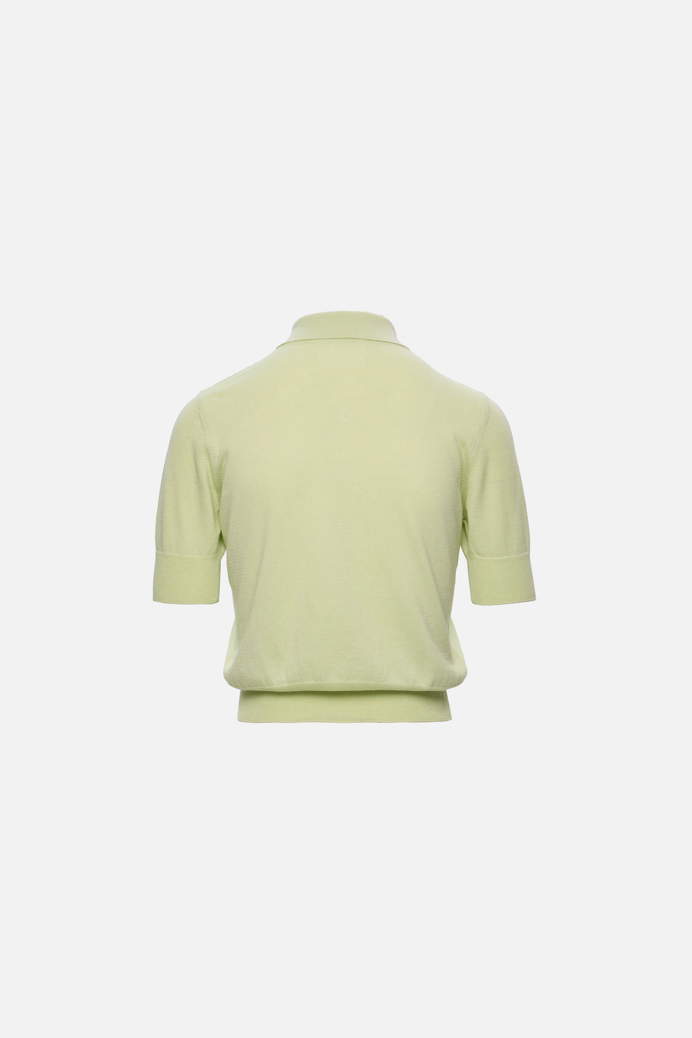 Cashmere and cotton green polo