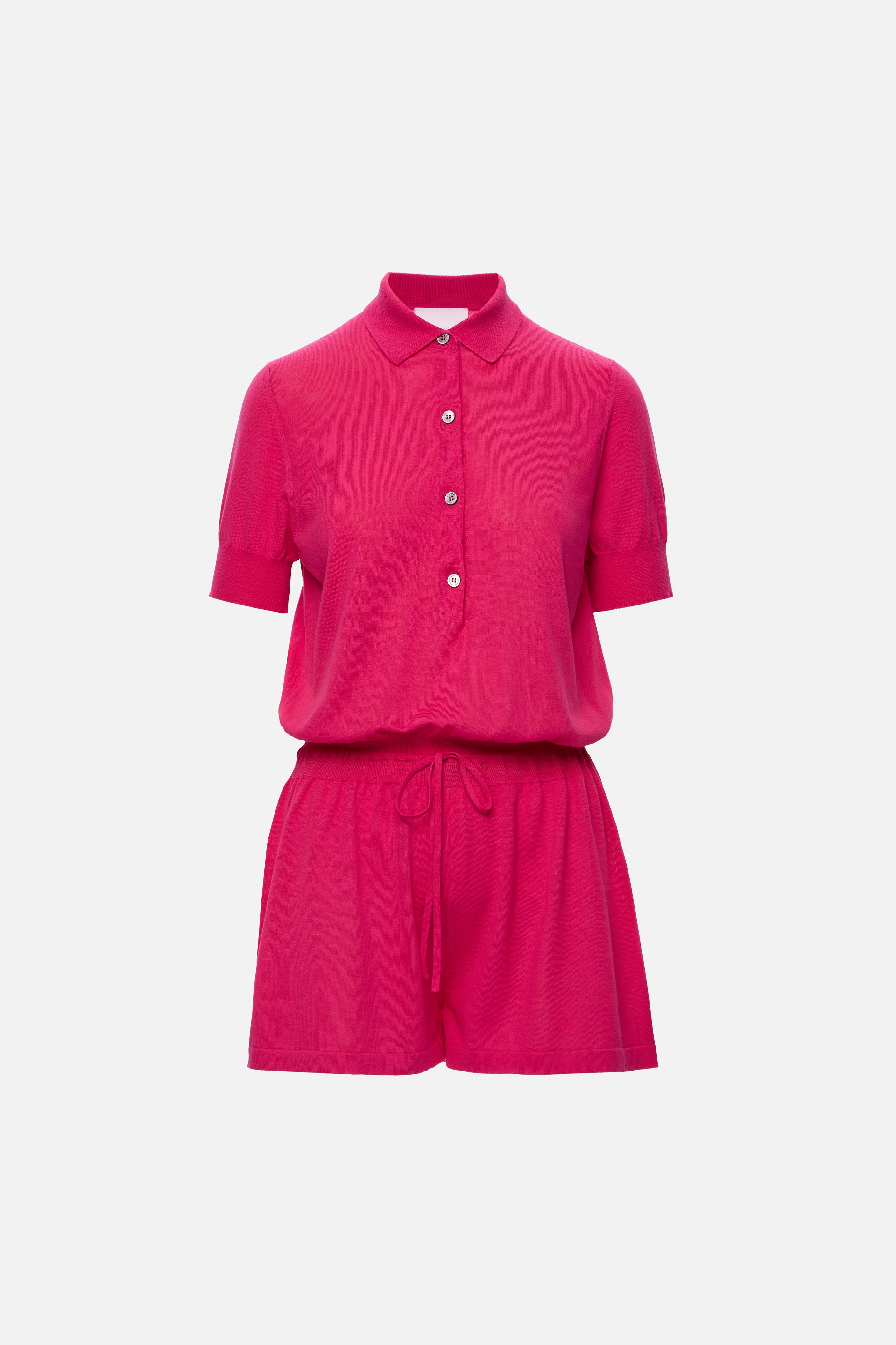 knitted fuchsia jumpsuit