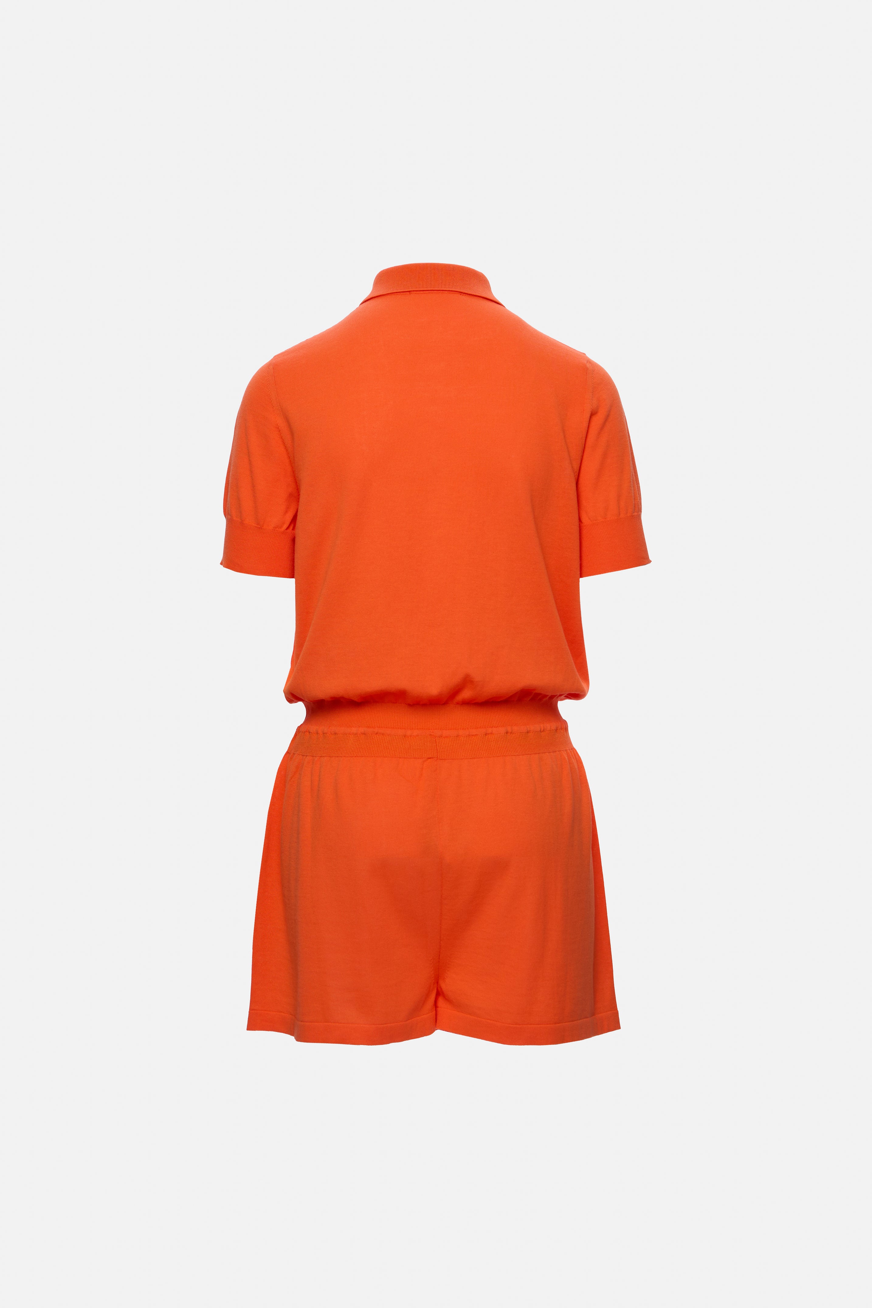 knitted orange jumpsuit