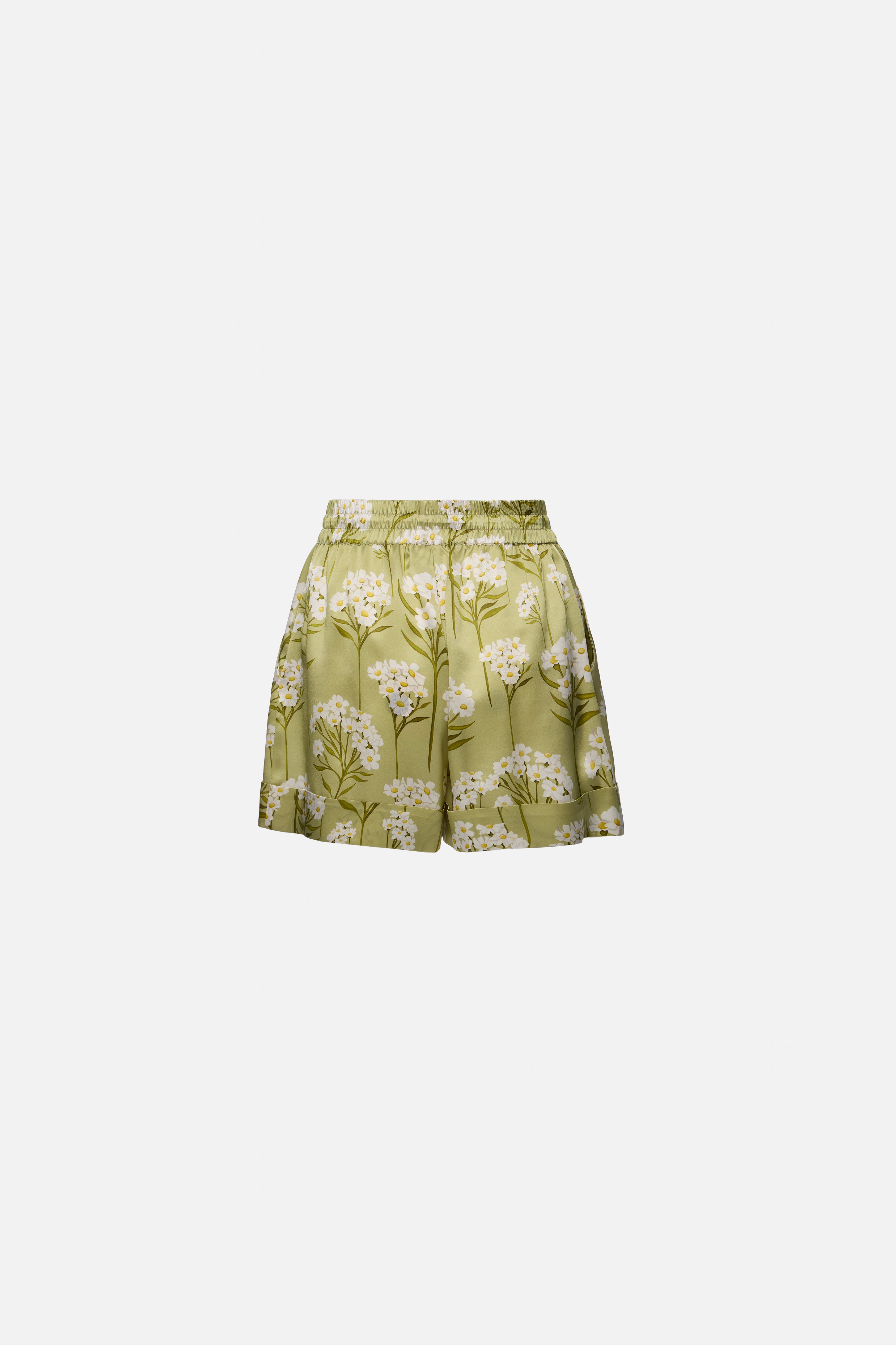 Daisy silk shorts