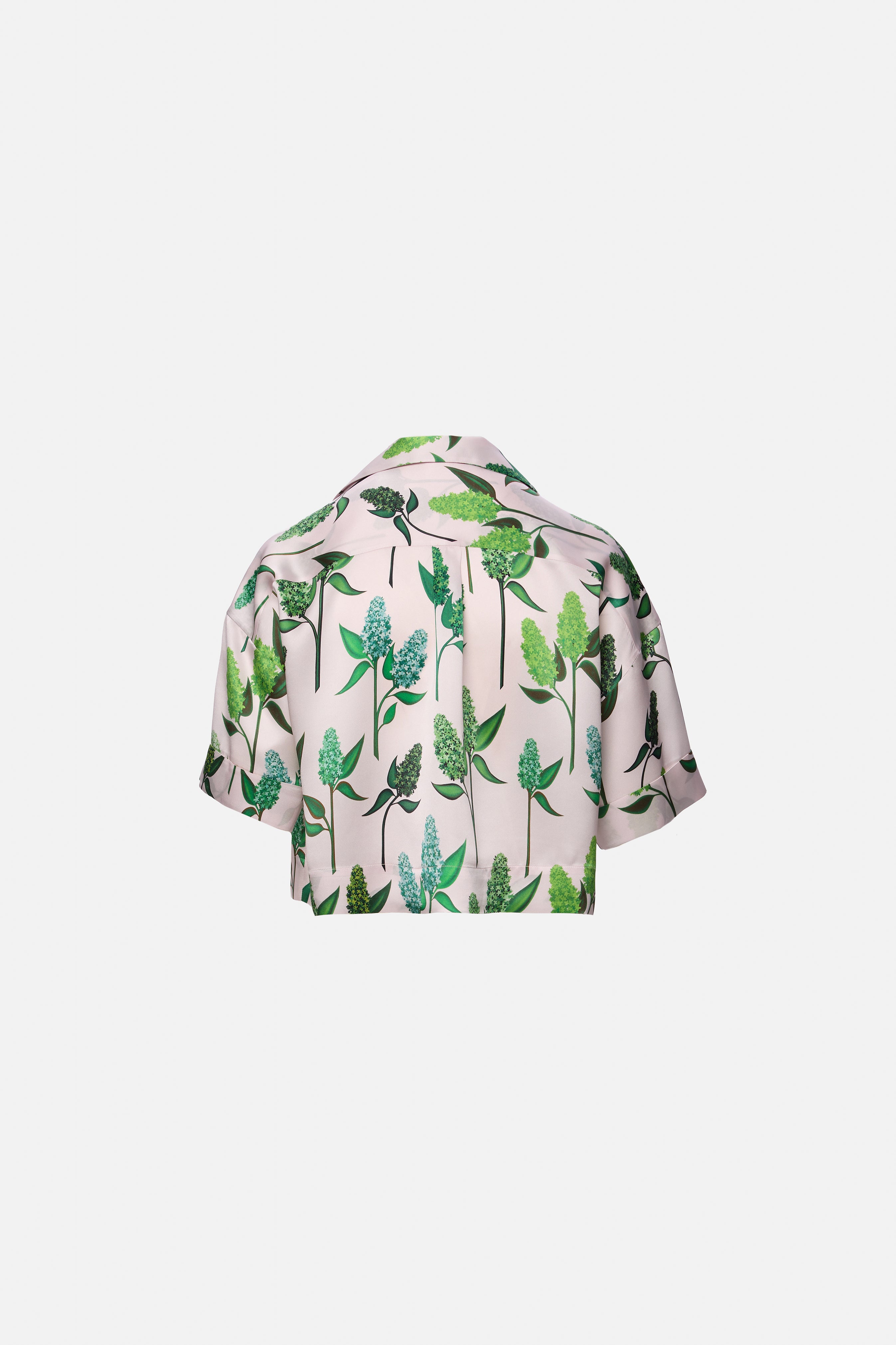 Camasa cu maneca scurta liliac verde