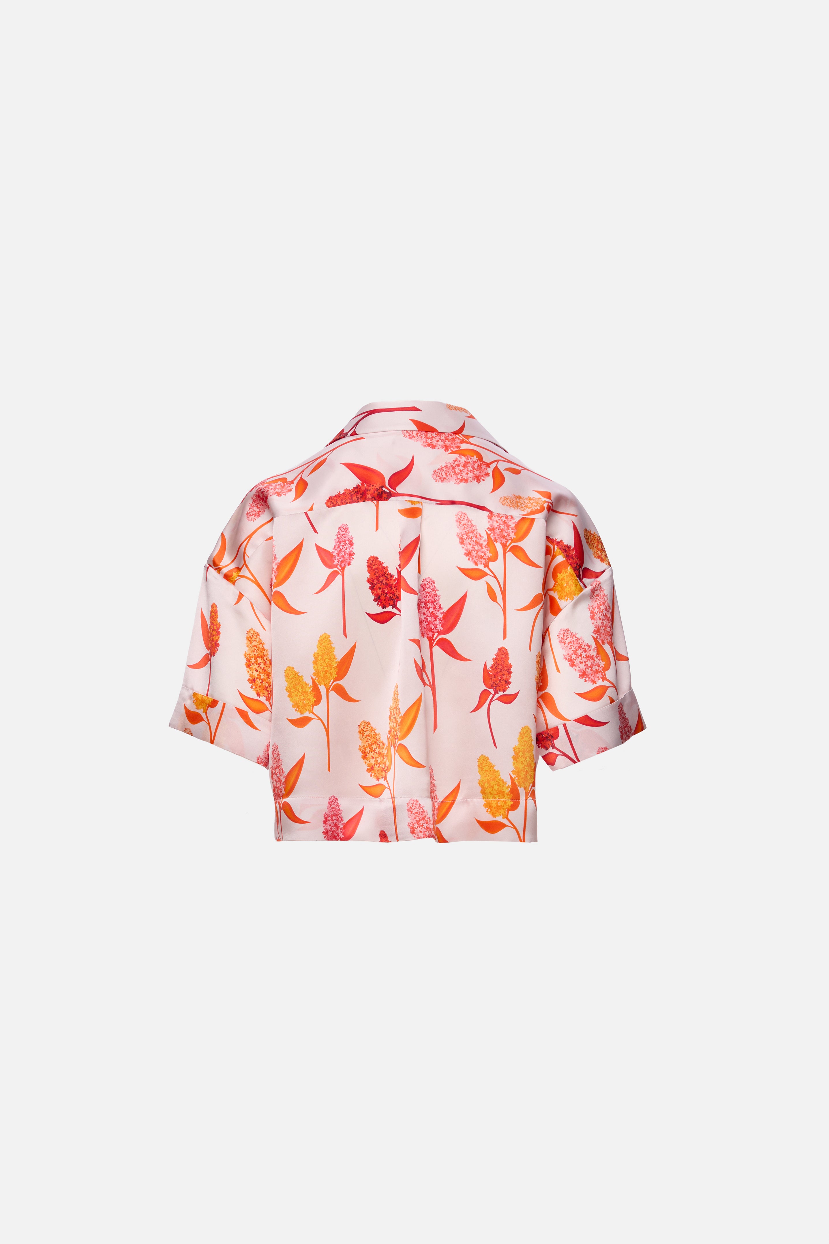 Camasa cu maneca scurta liliac orange