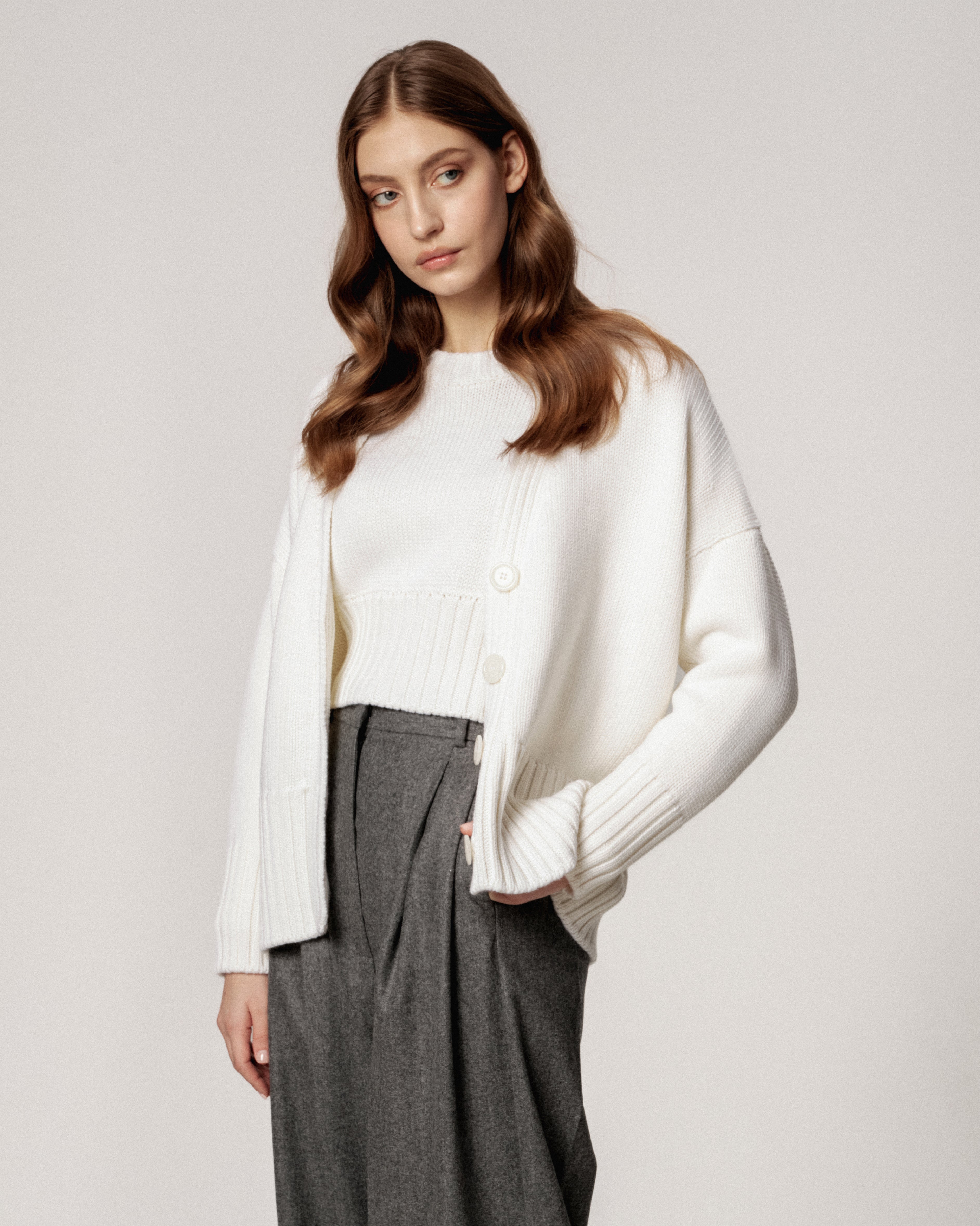 PULOVER CROPPED LANA VIRGINA ALB