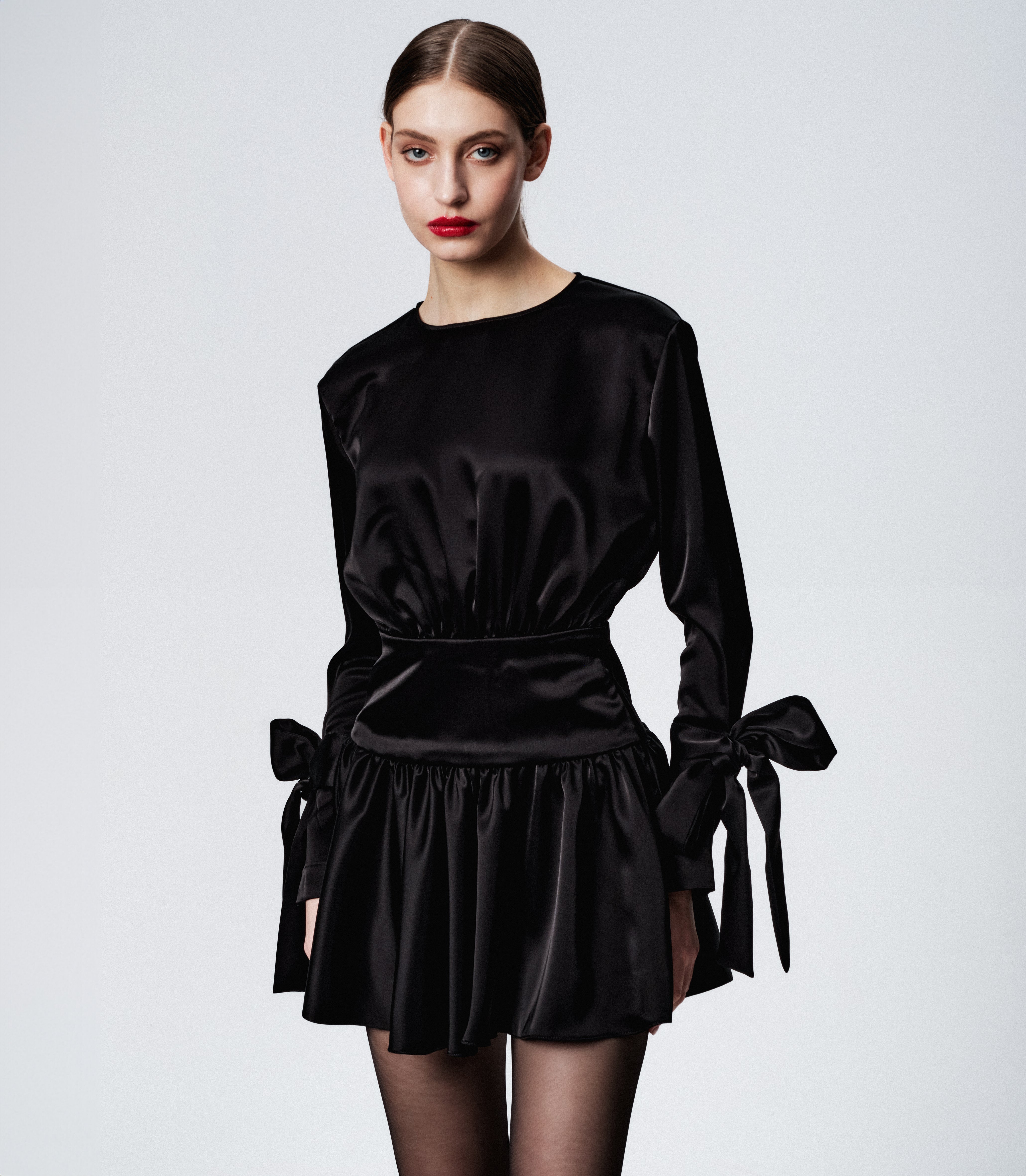 Rochie Satin Negru