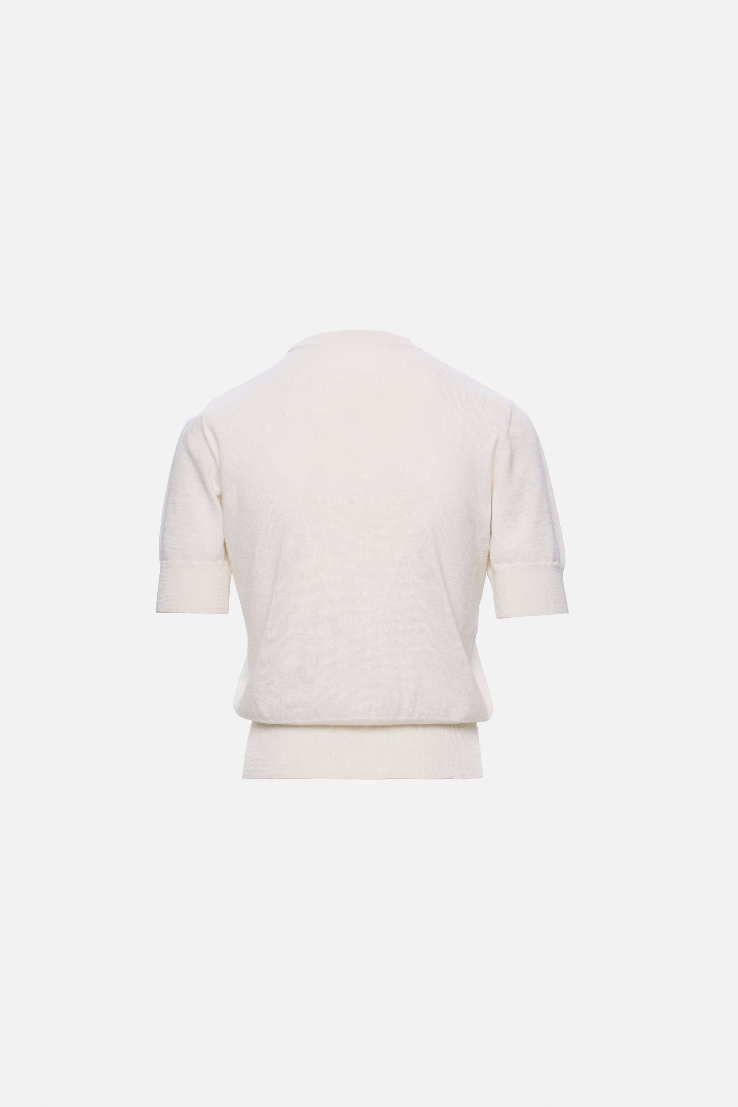 cashmere and cotton white top