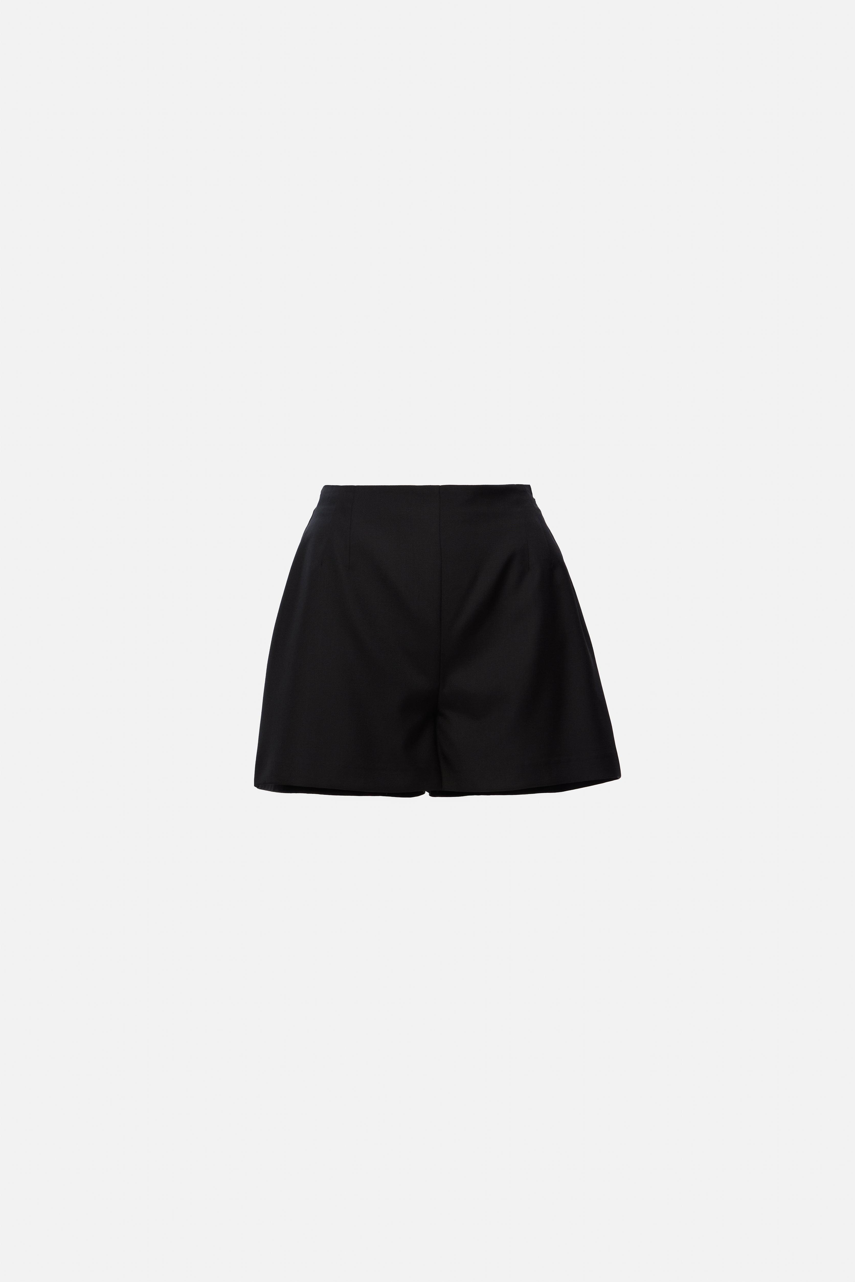 black tuxedo shorts