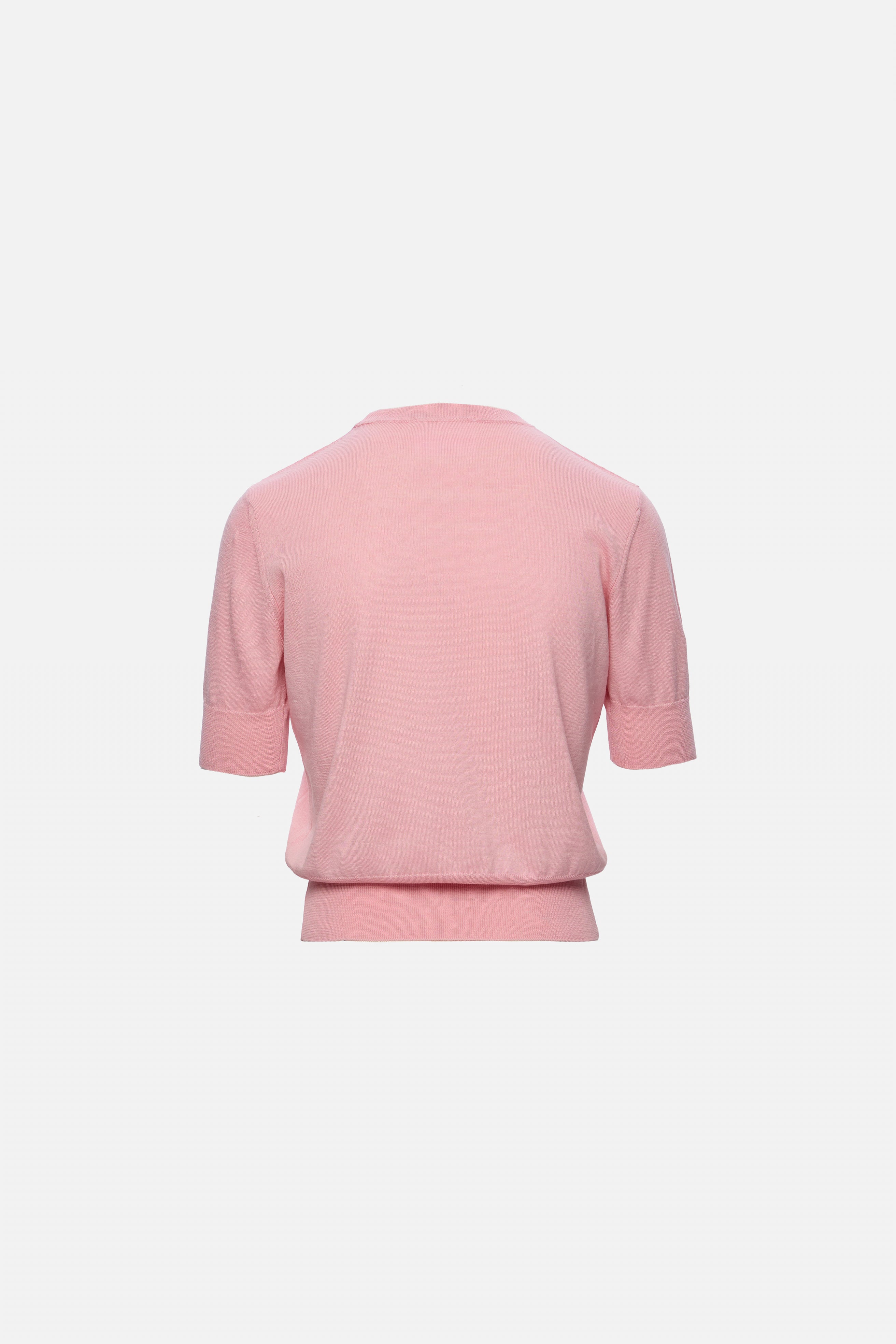 cashmere and cotton pink top