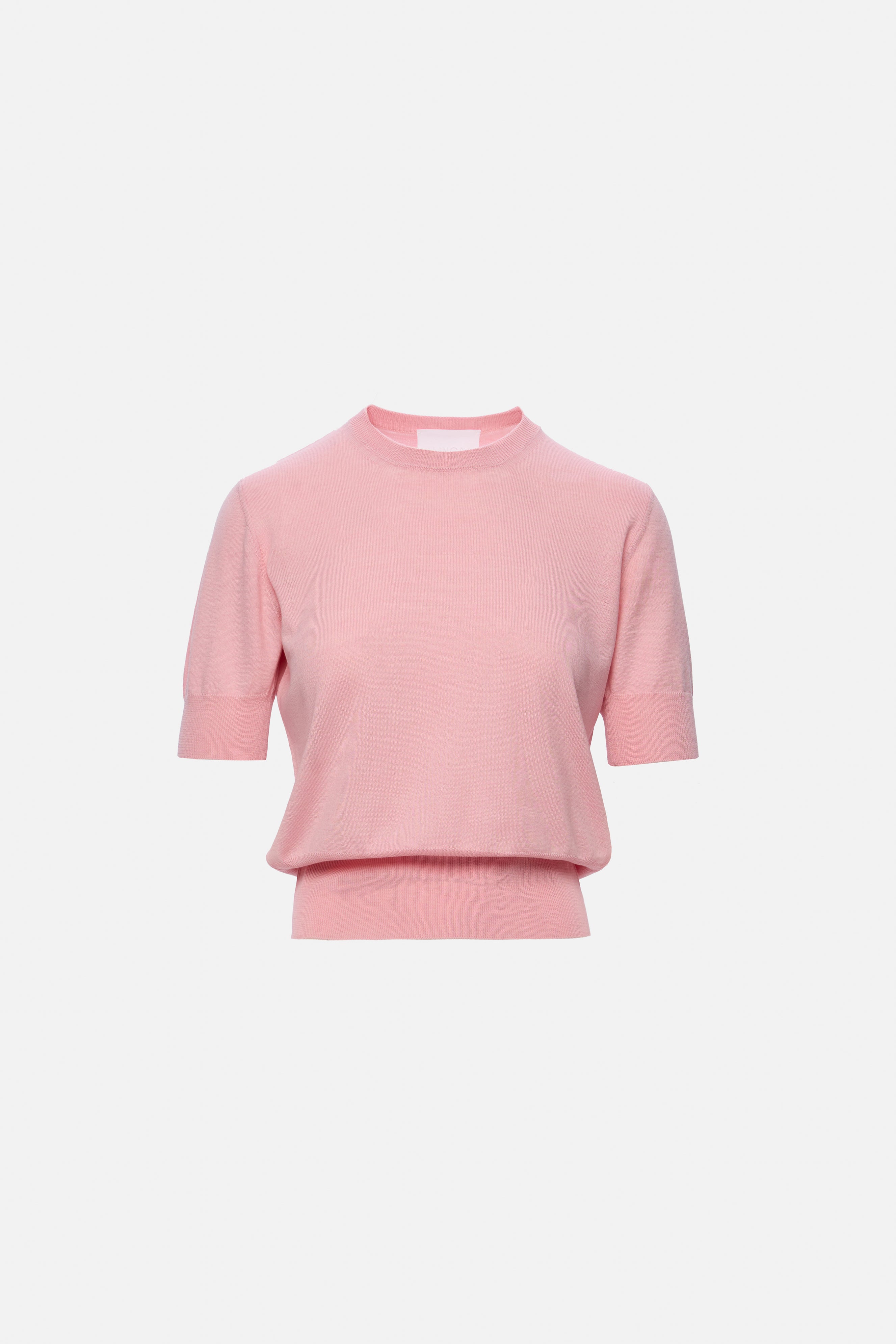 cashmere and cotton pink top