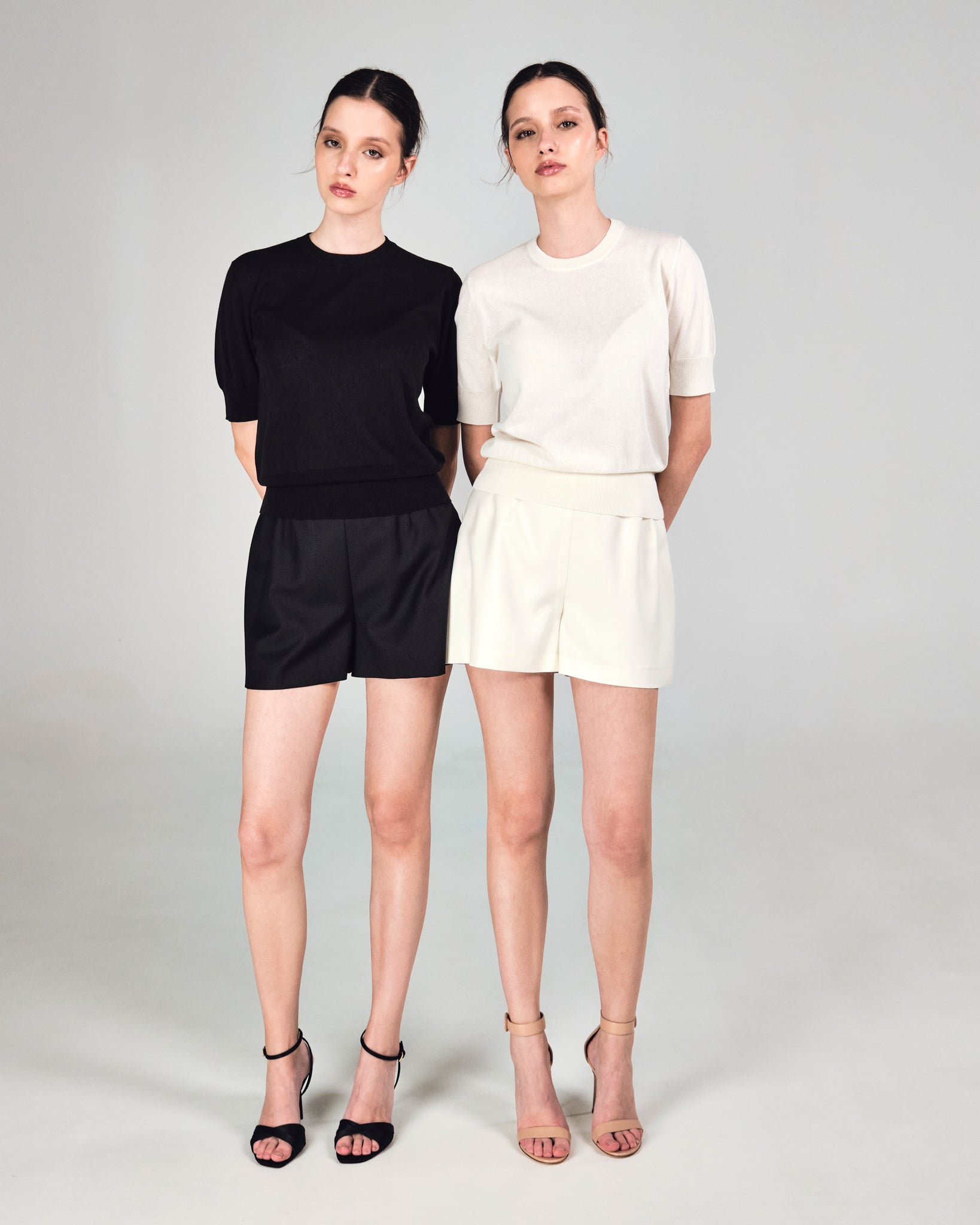 Short tuxedo ivoire