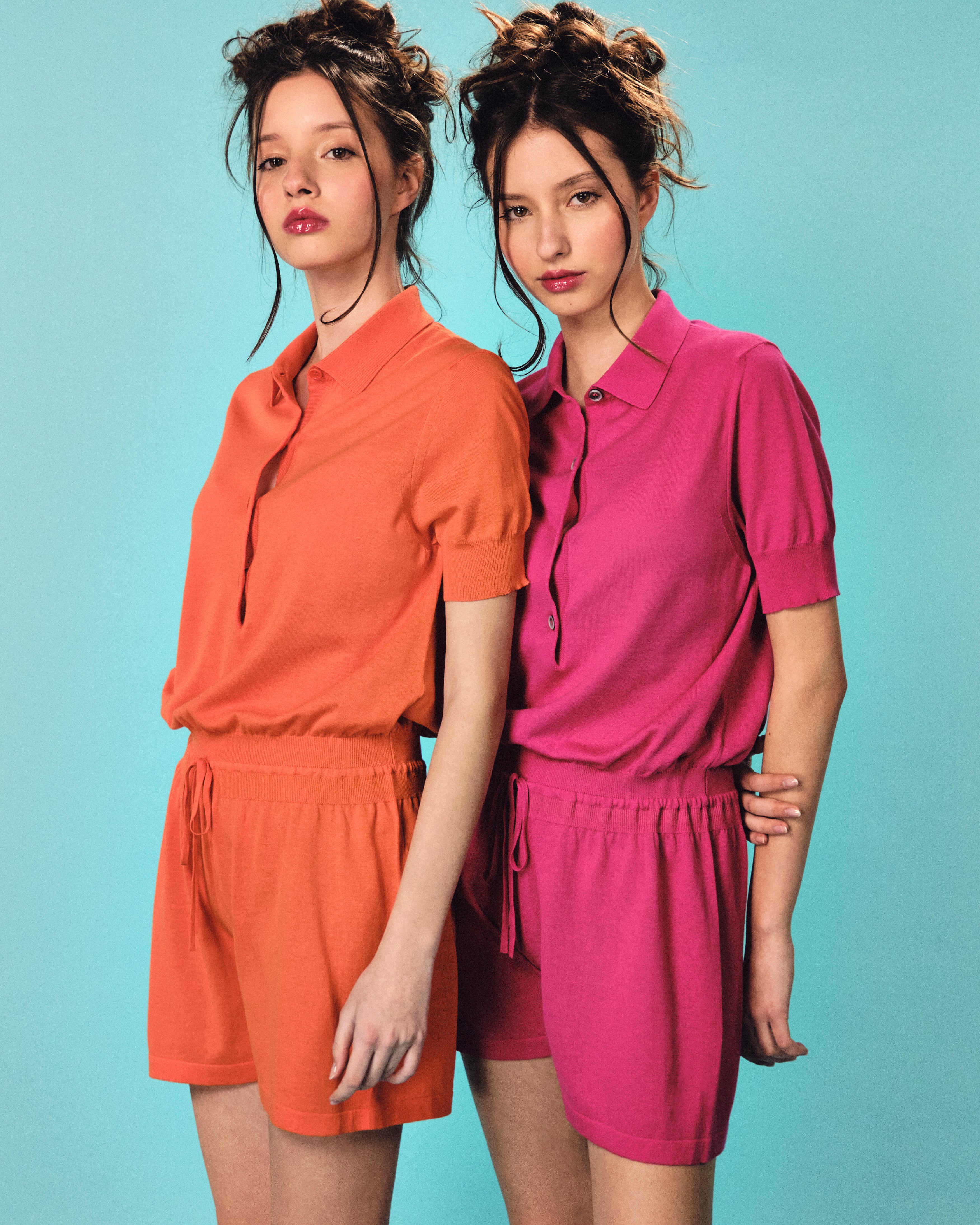 knitted fuchsia jumpsuit