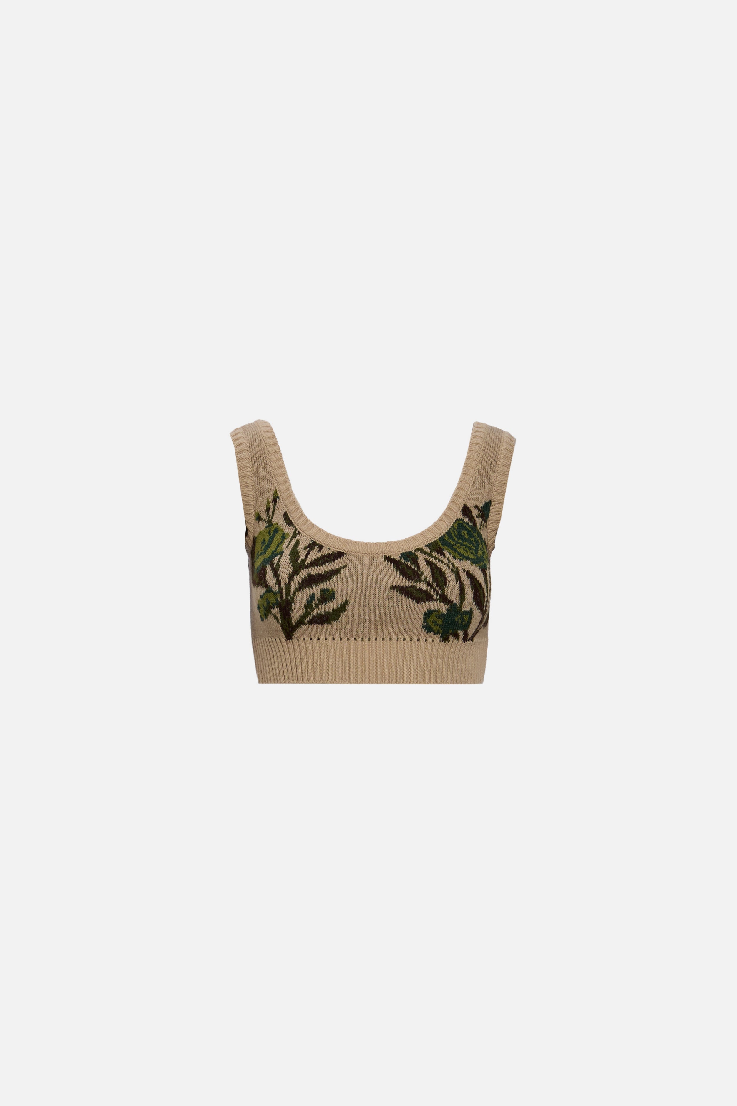 Bustiera jacquard bej