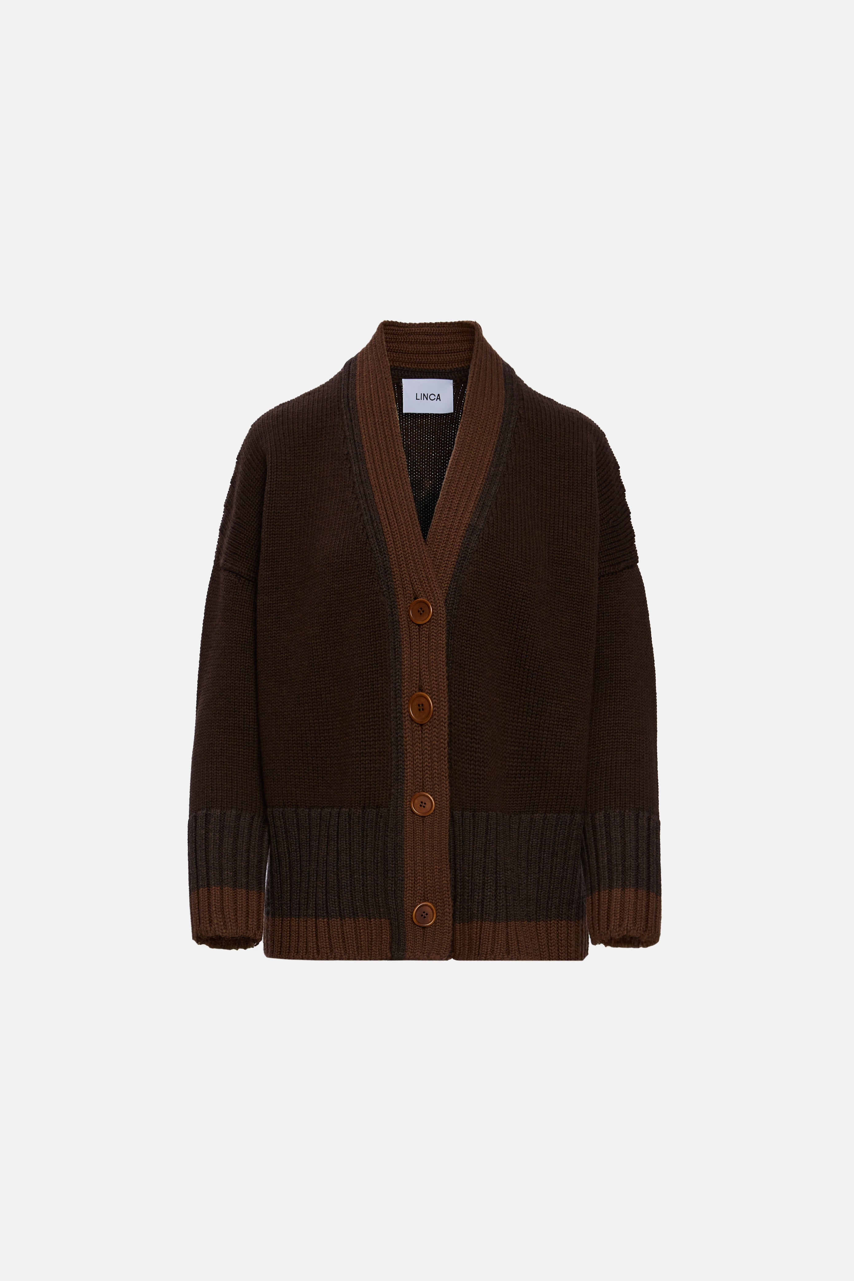 Cardigan oversized în trei tonuri de Maro