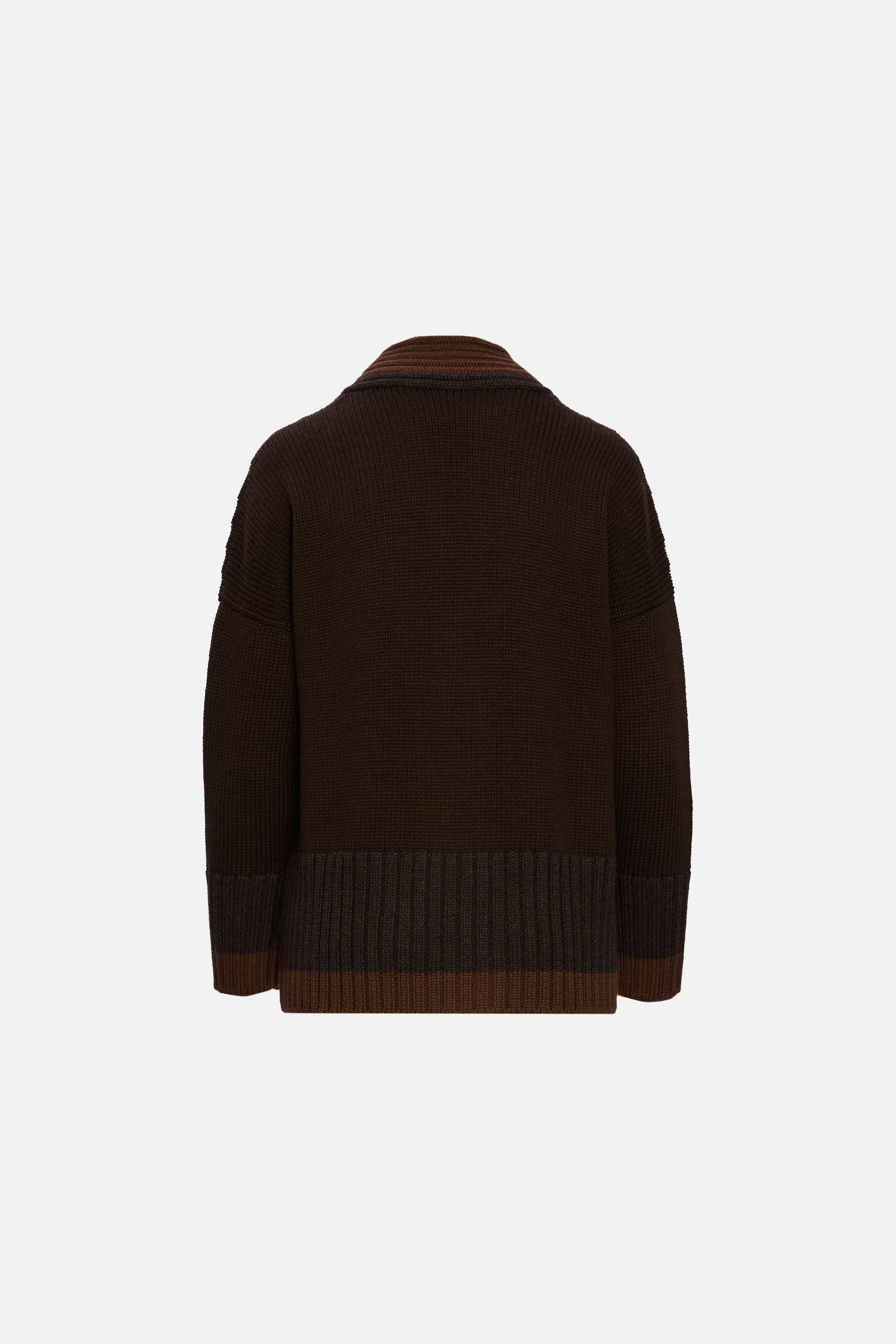 Cardigan oversized în trei tonuri de Maro