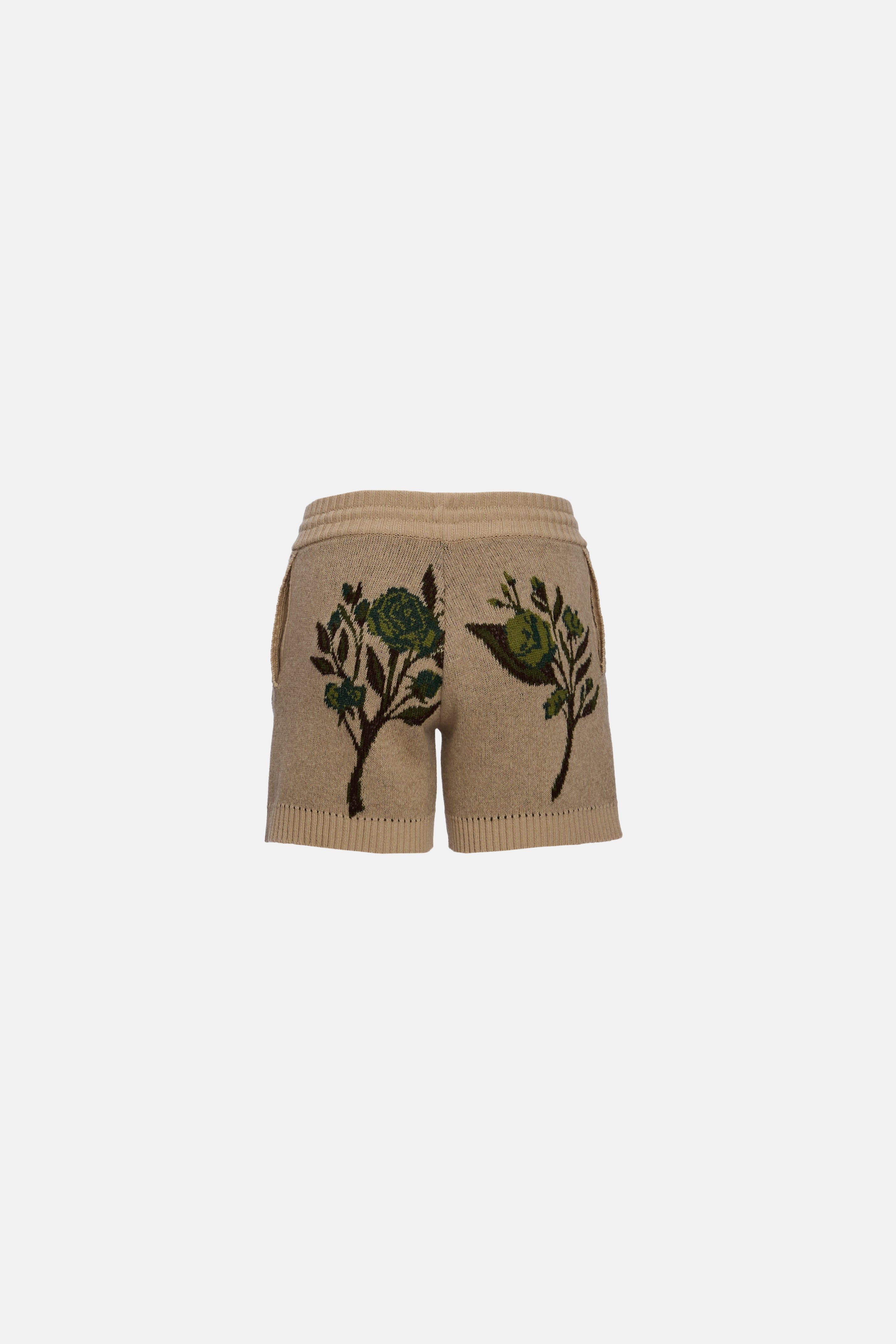Short jacquard bej