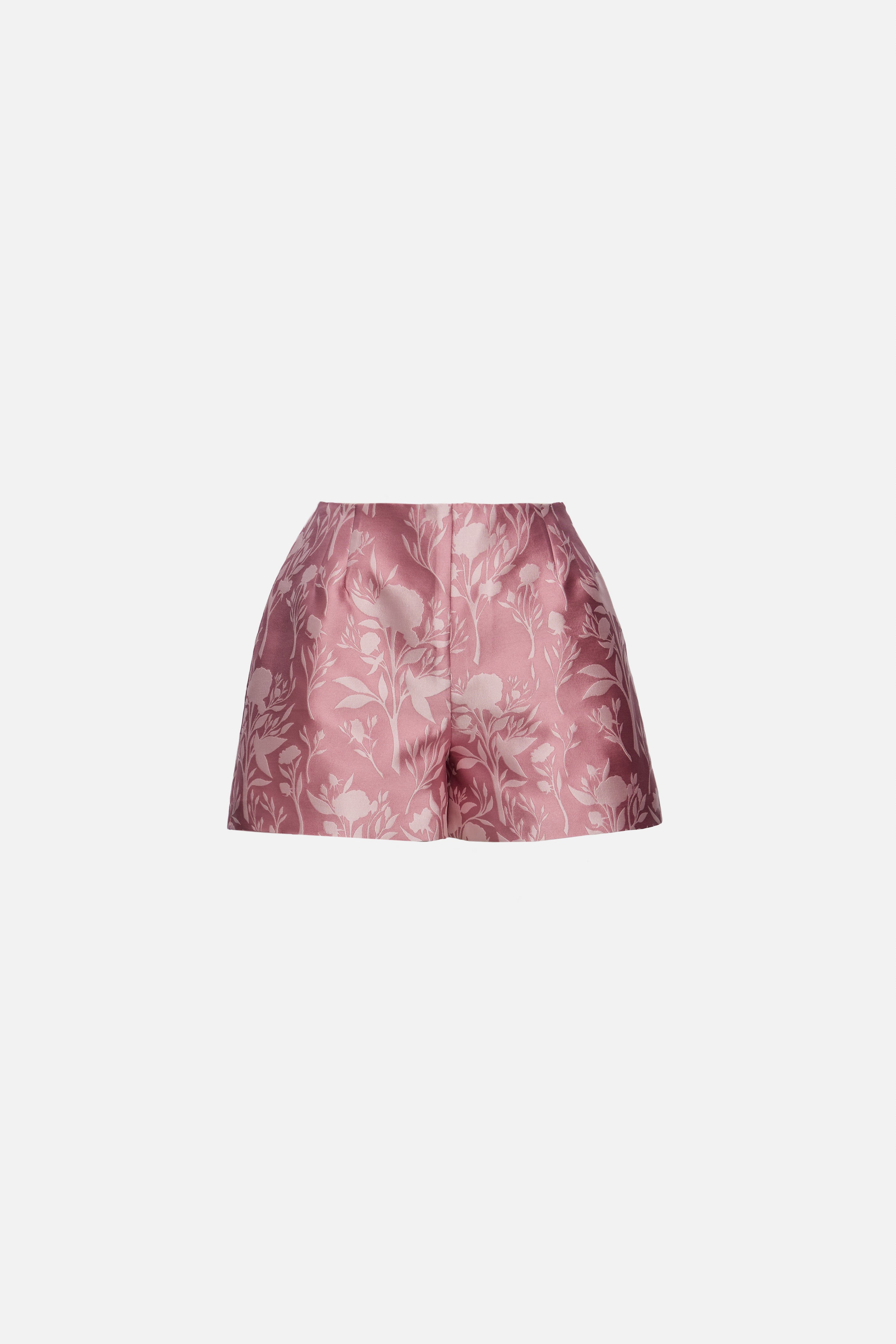 Short jacquard trandafir roz închis