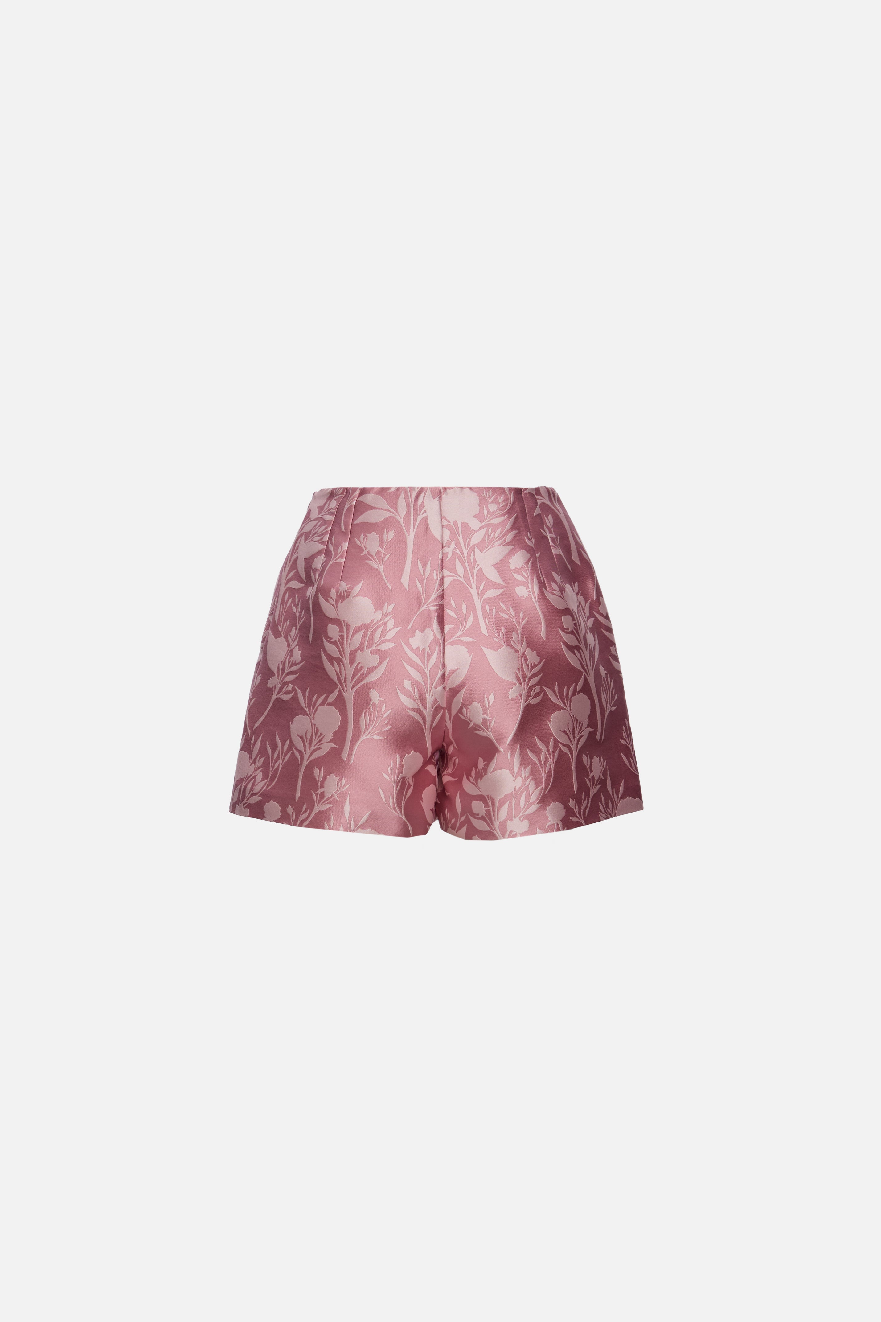 Short jacquard trandafir roz închis