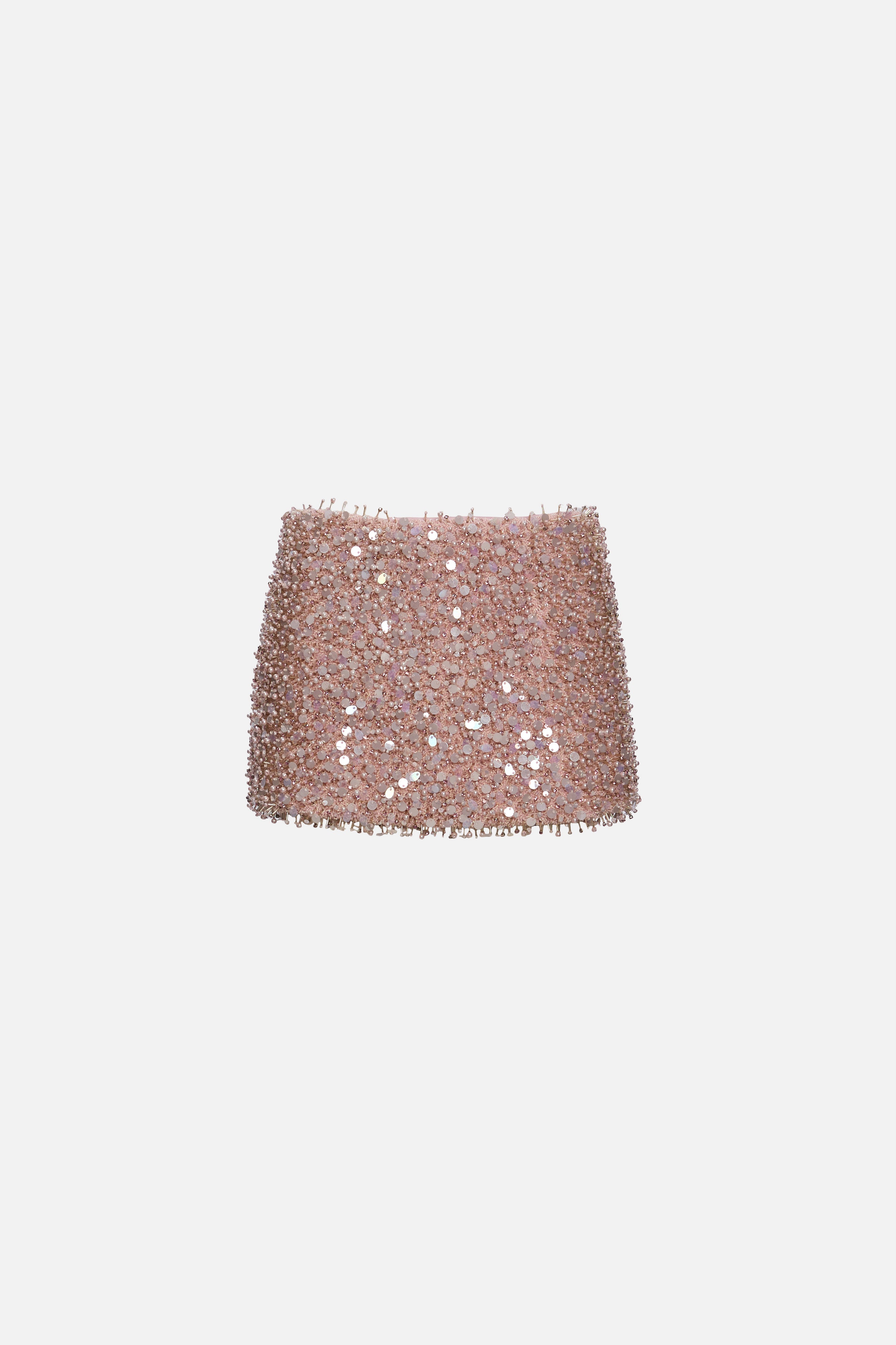 Fusta broderie manuală cristale Swarovski