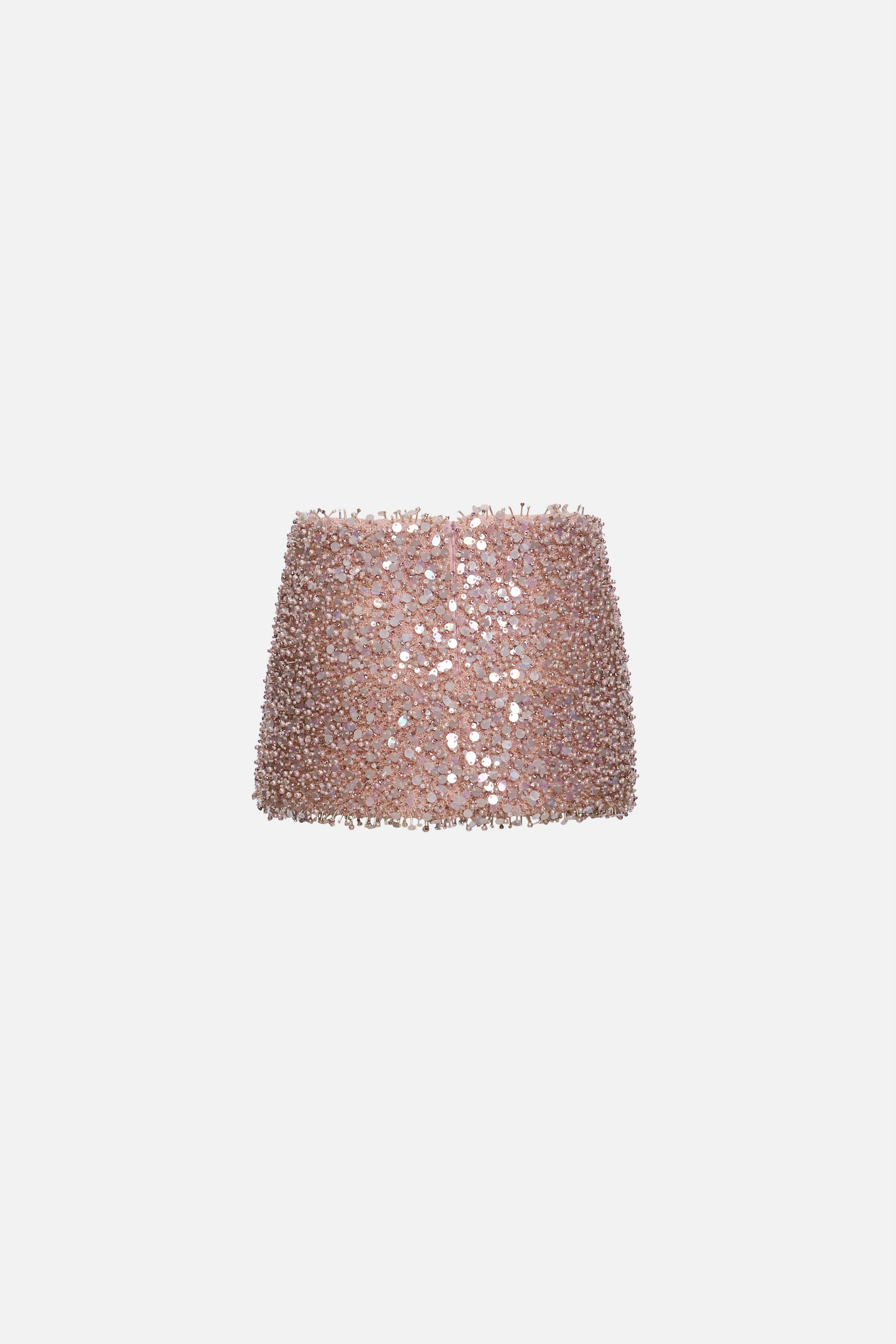 Fusta broderie manuală cristale Swarovski