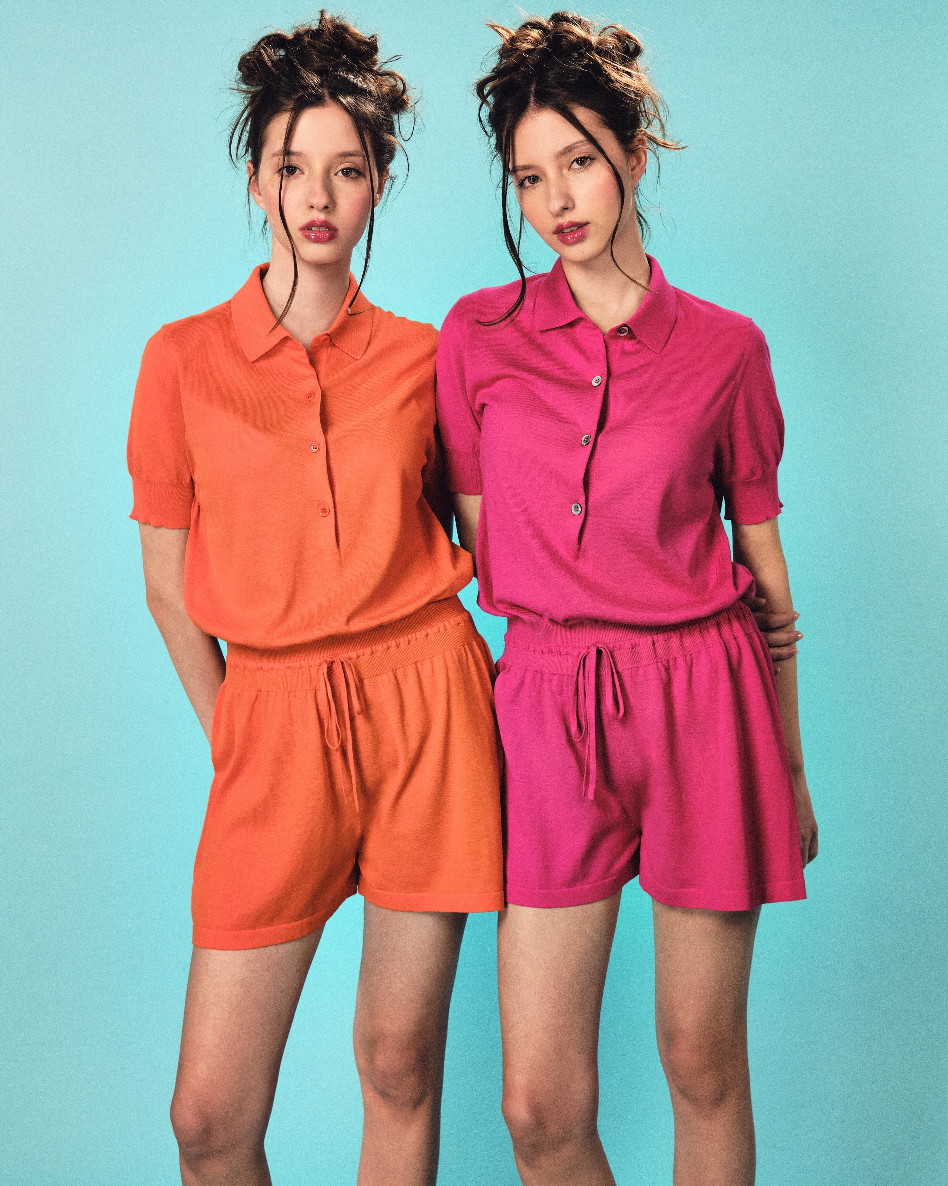 knitted orange jumpsuit  